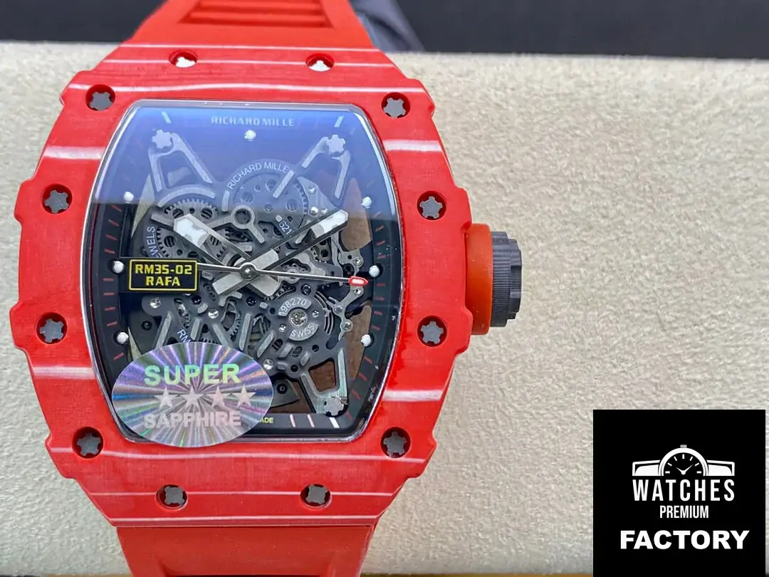 Richard Mille RM035-02 RM Factory Red Rubber Strap