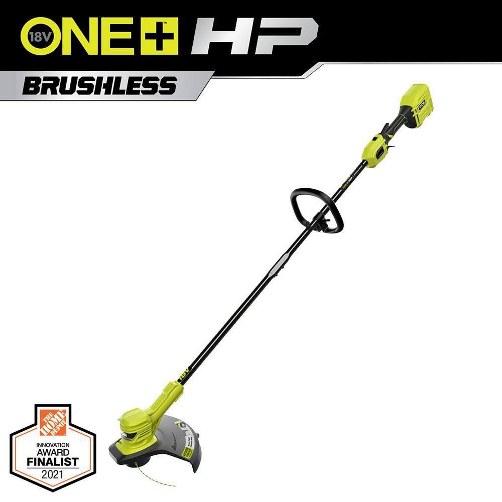 Ryobi P20102BTL-AC One+ HP 18V Brushless 13 in. Cordless Battery String Trimmer (Tool Only) with Extra 3-Pack of Spools