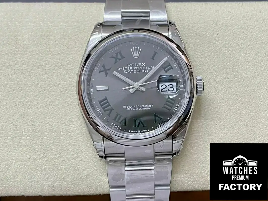 Rolex Datejust M126200-0018 36MM VS Factory Stainless Steel Gray Dial