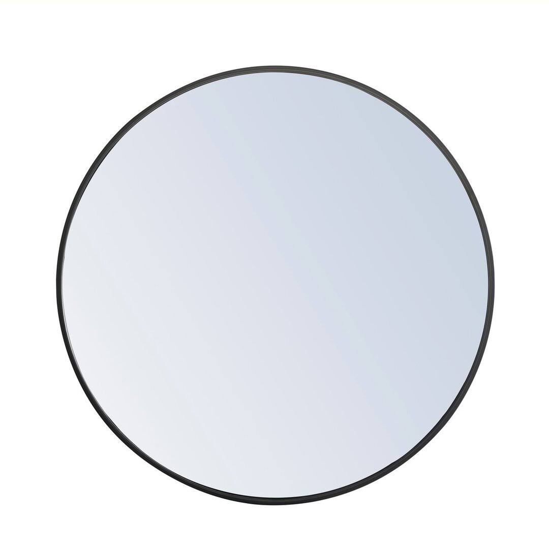 Sabine Metal Round Wall Mirror Size: 32