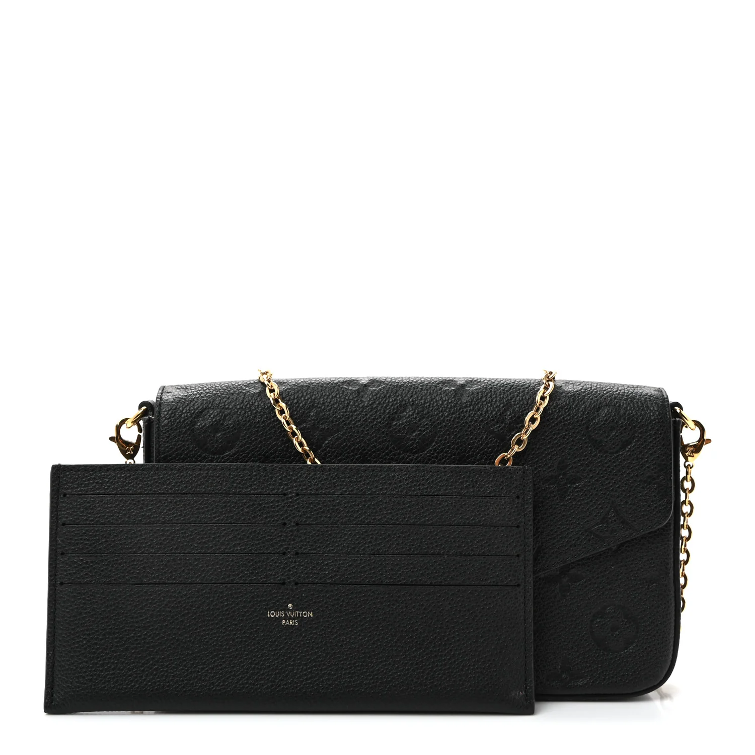 Empreinte Pochette Felicie Chain Wallet Black
