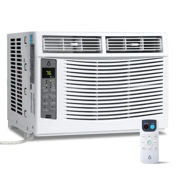 Window Air Conditioner with Reusable Filter & Controls, 6000 btu 115V~, Suitable for 250 Sq.ft