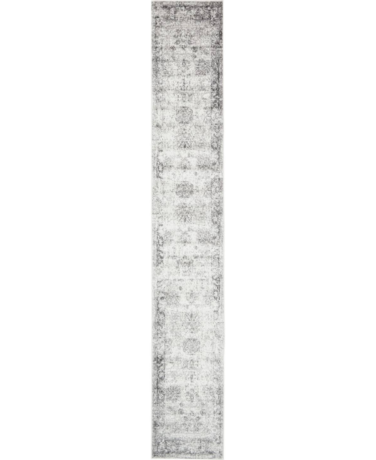 Unique Loom Casino Sofia Gray 2' x 13' Runner Rug