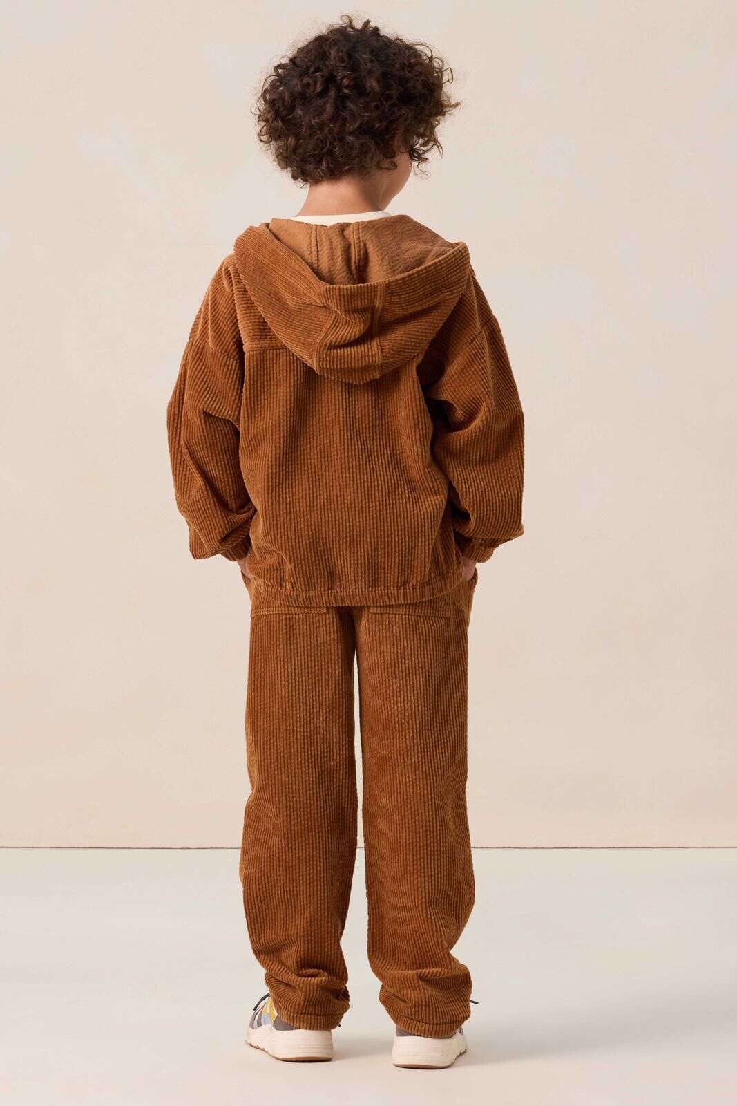 Bruin corduroy overhemd