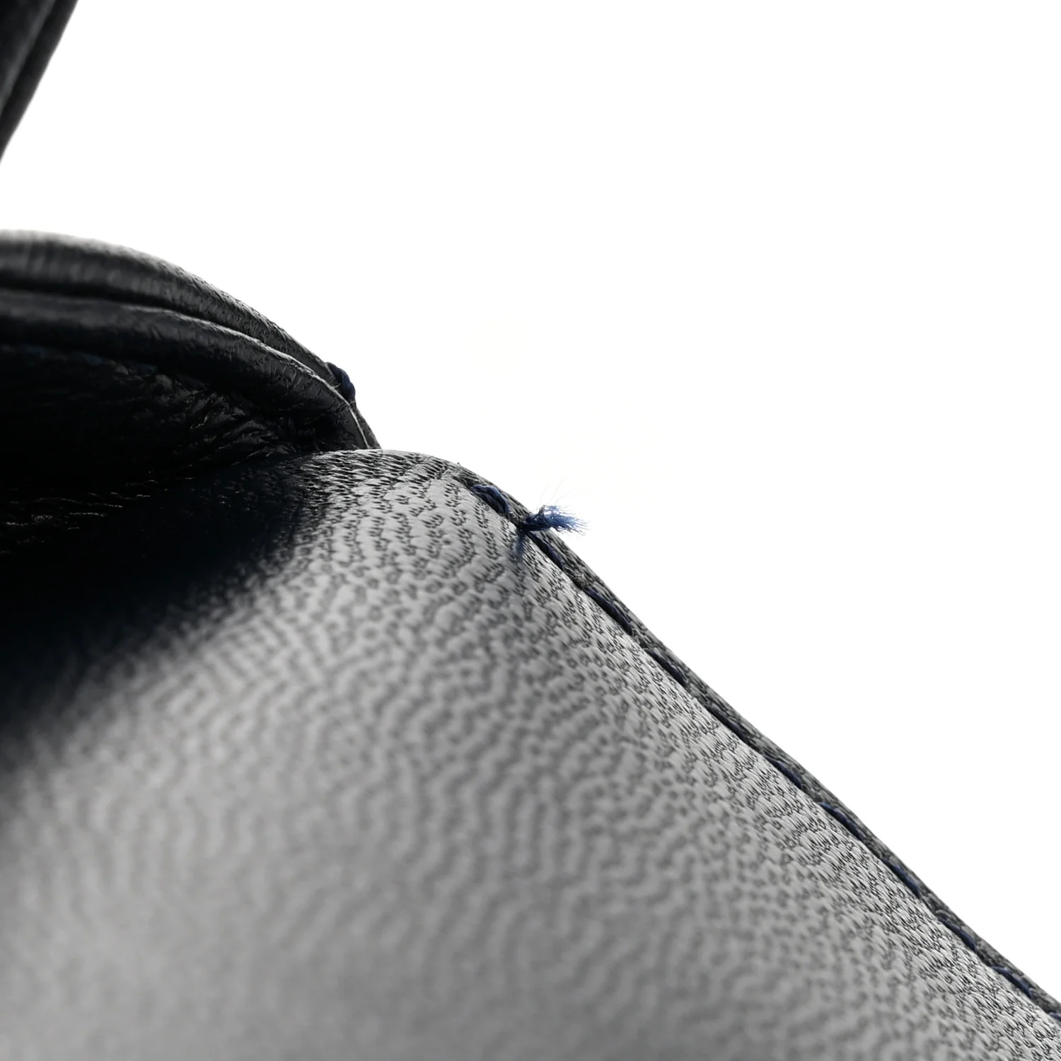 Goatskin Quilted Extra Mini Rainbow Coco Handle Flap Navy Blue