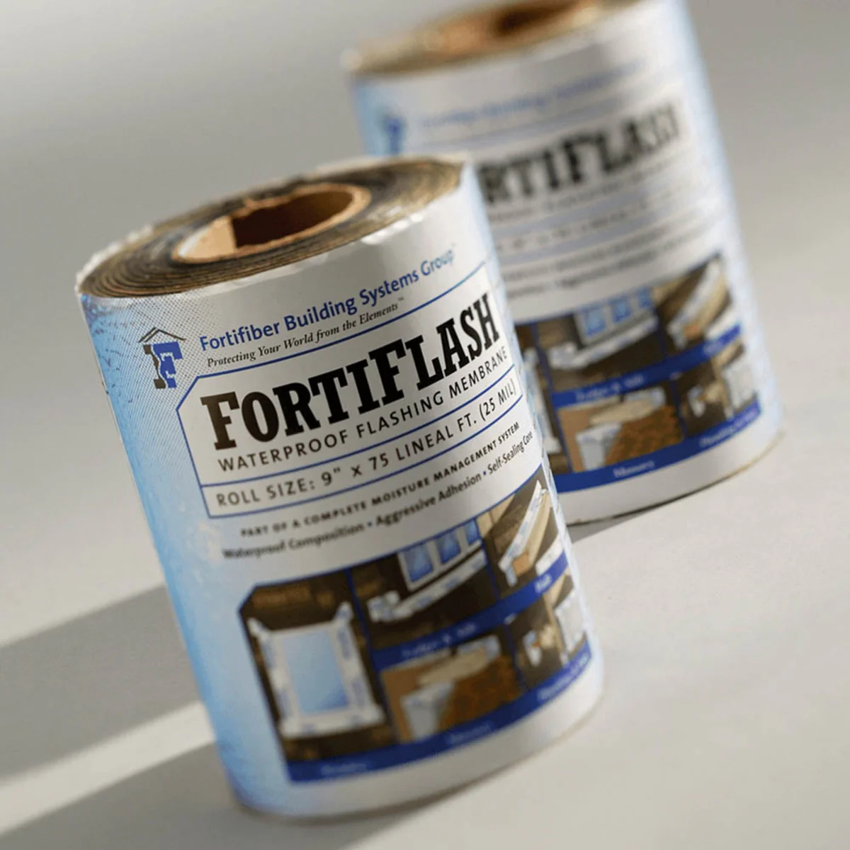 Fortifiber Fortiflash 40 mil Self-Adhered Flashing Membrane Tape, 6 in. x 75 ft. Roll