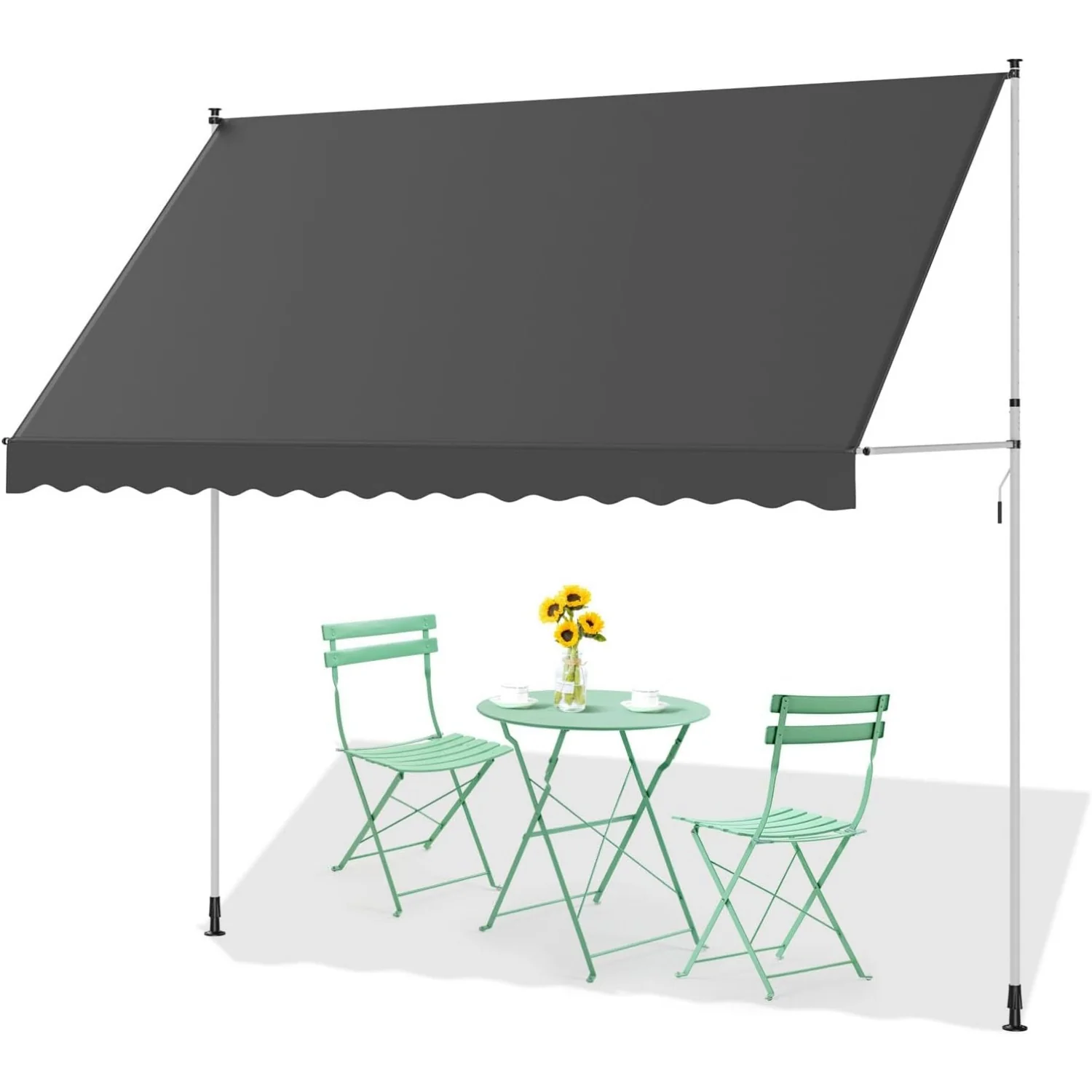 AECOJOY Manual Retractable Awning, 118