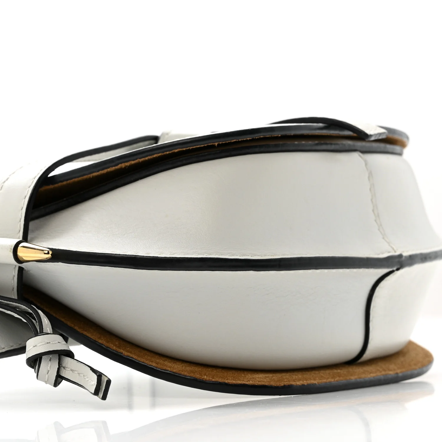 Calfskin Mini Gate Belt Bag Kaolin