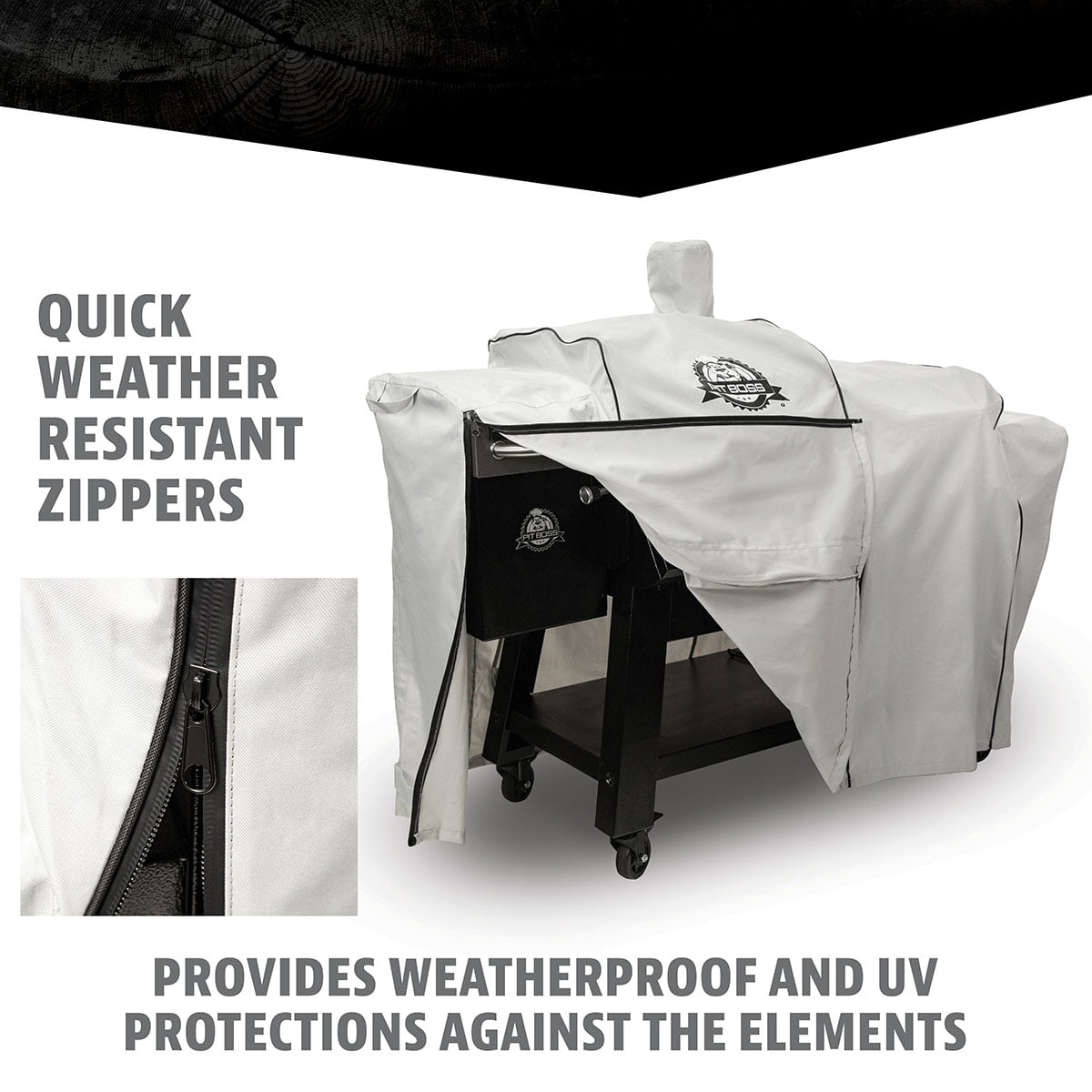 Boss Platinum KC Combo Grill Cover. Fits KC Combo Platinum Grill