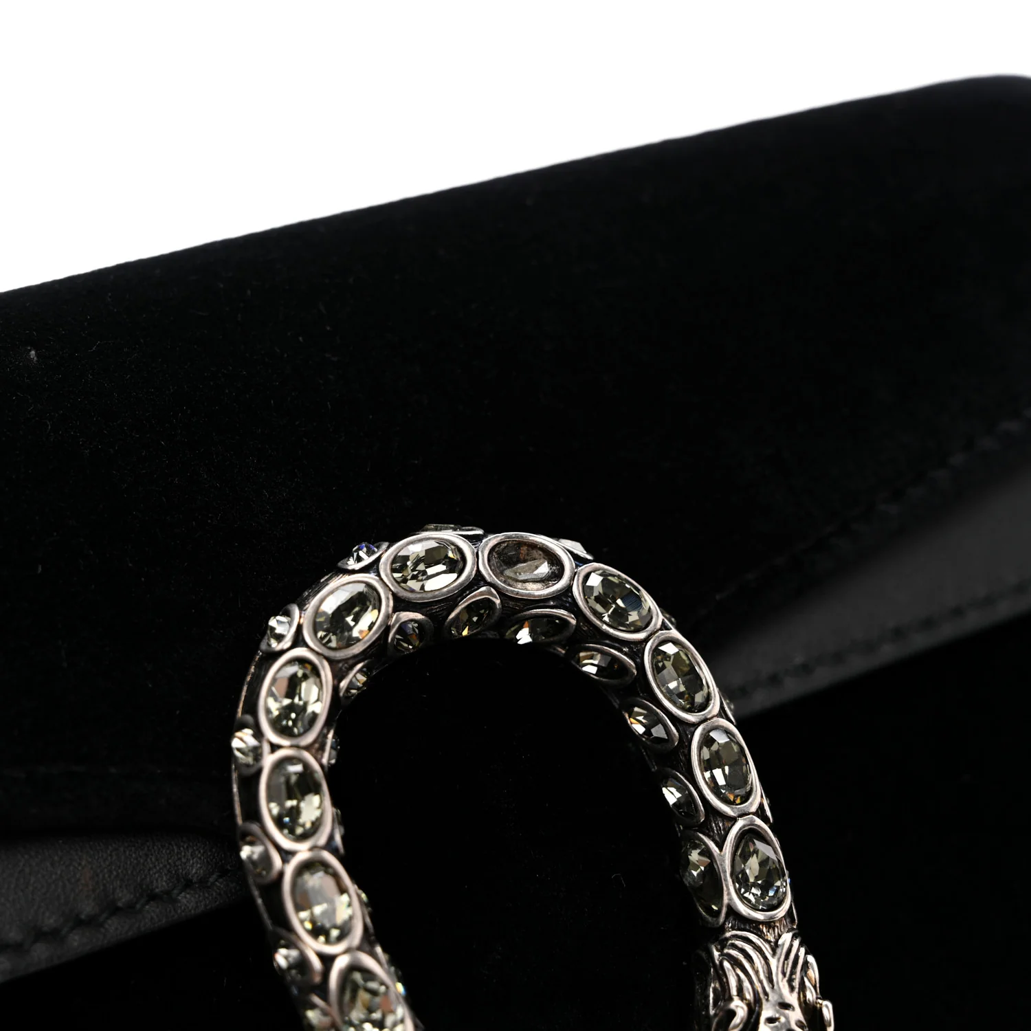 Suede Super Mini Dionysus Shoulder Bag Black