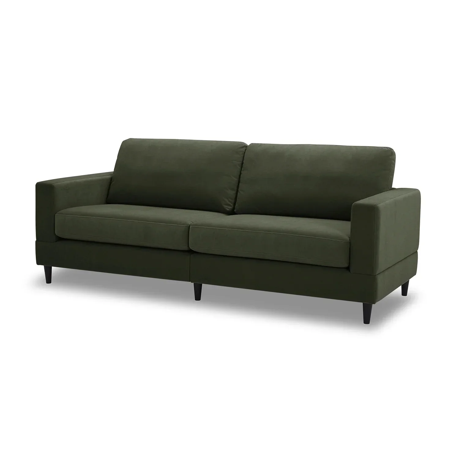 Better Homes & Gardens Springwood Wood Frame 83.46 Couch, Beige Velvet