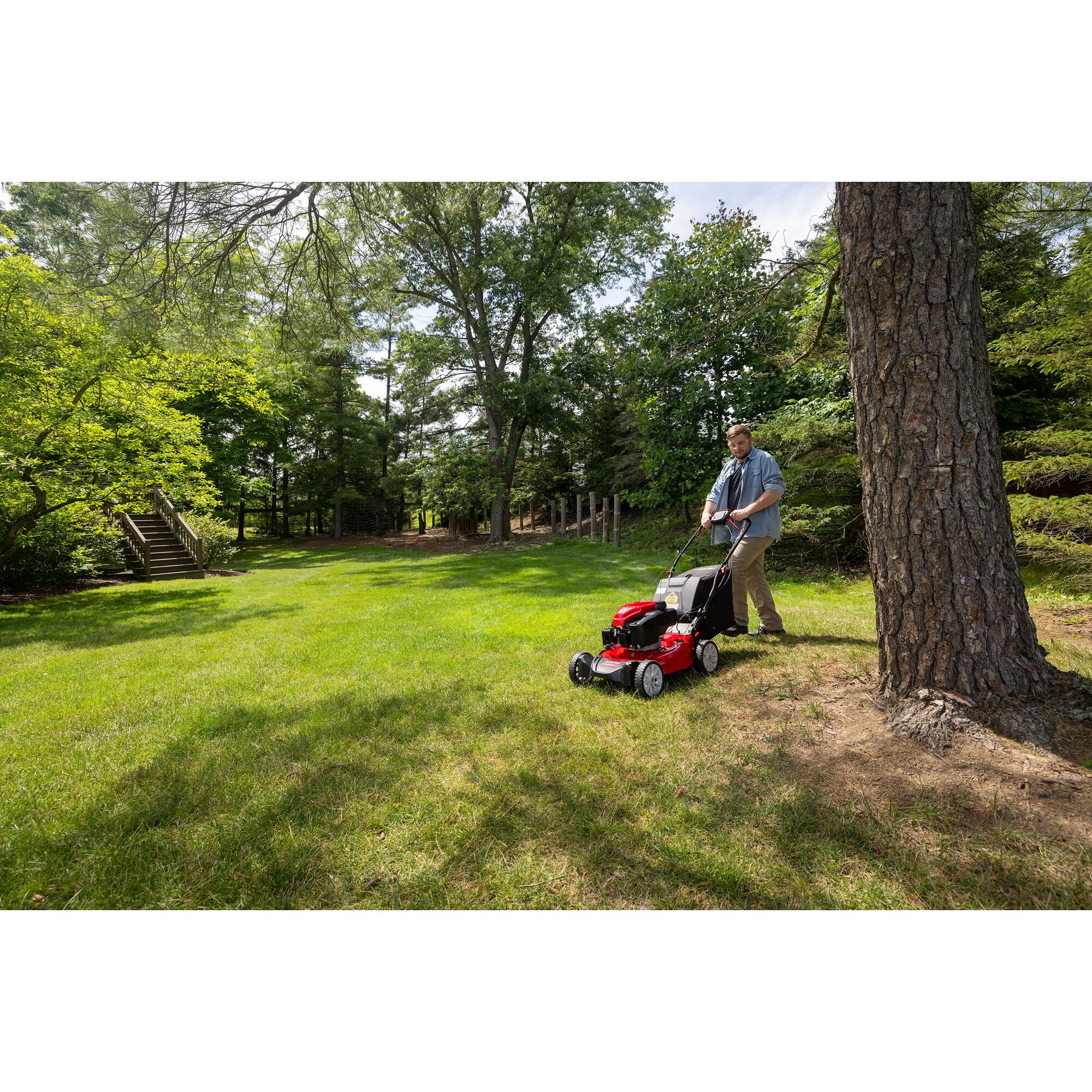 21" 163cc Gas Powered Rear-Wheel Drive Walk-Behind Mower, TB310C - Image 5