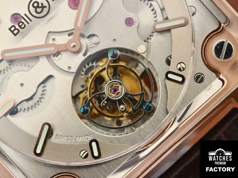 Bell & Ross BR-X2 Tourbillon 18K Rose Gold Stainless Steel Brushed Dial