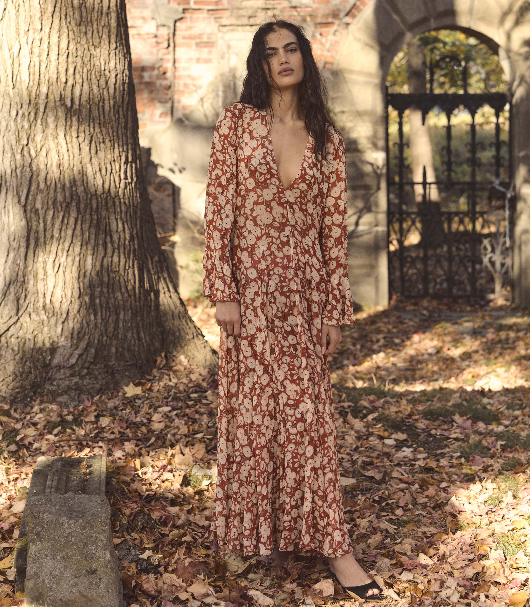 IMELDA DRESS -- ROUGE AMBRIDGE ROSE