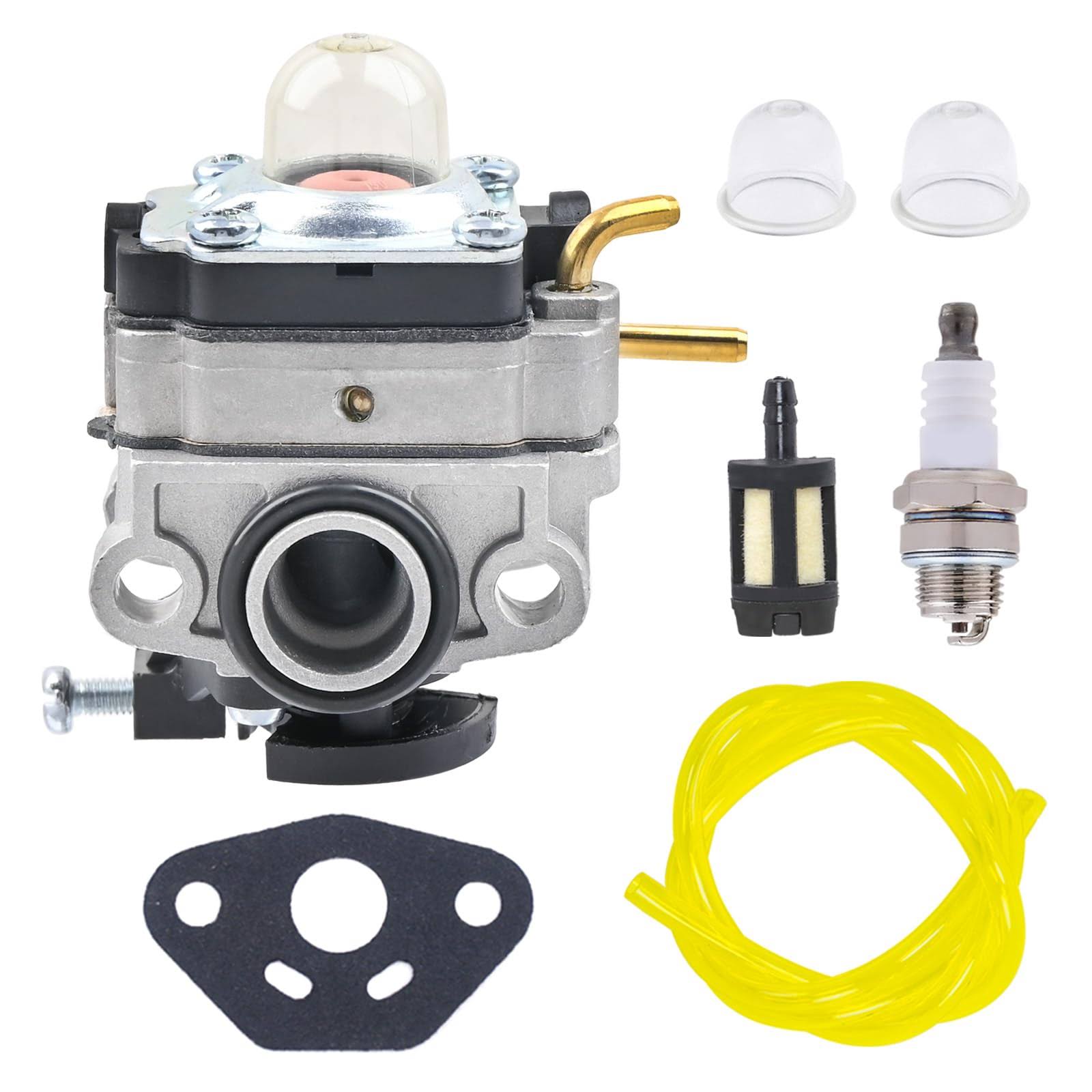 FitBest Carburetor Carb for Ryobi RY251PH RY252CS RY253SS RY254BC 2 Cycle 25cc Brush Cutter Trimmer