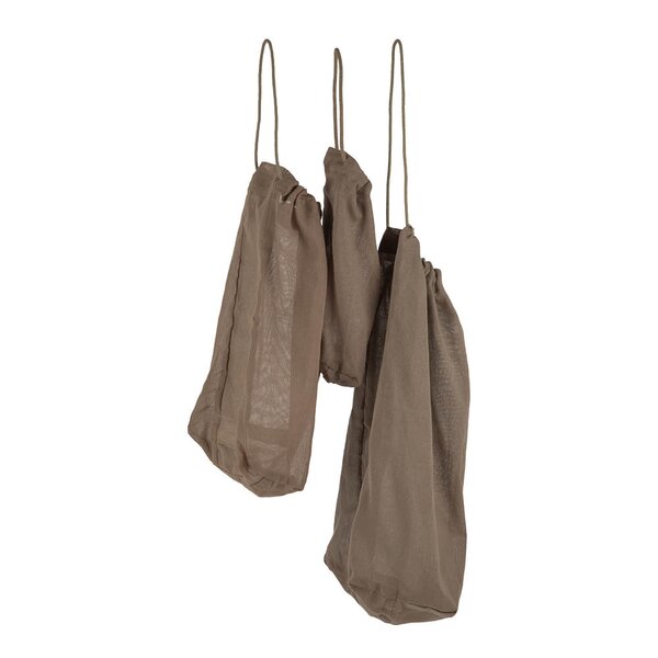 Stoffpose gjenbrukbar 3 stk clay
