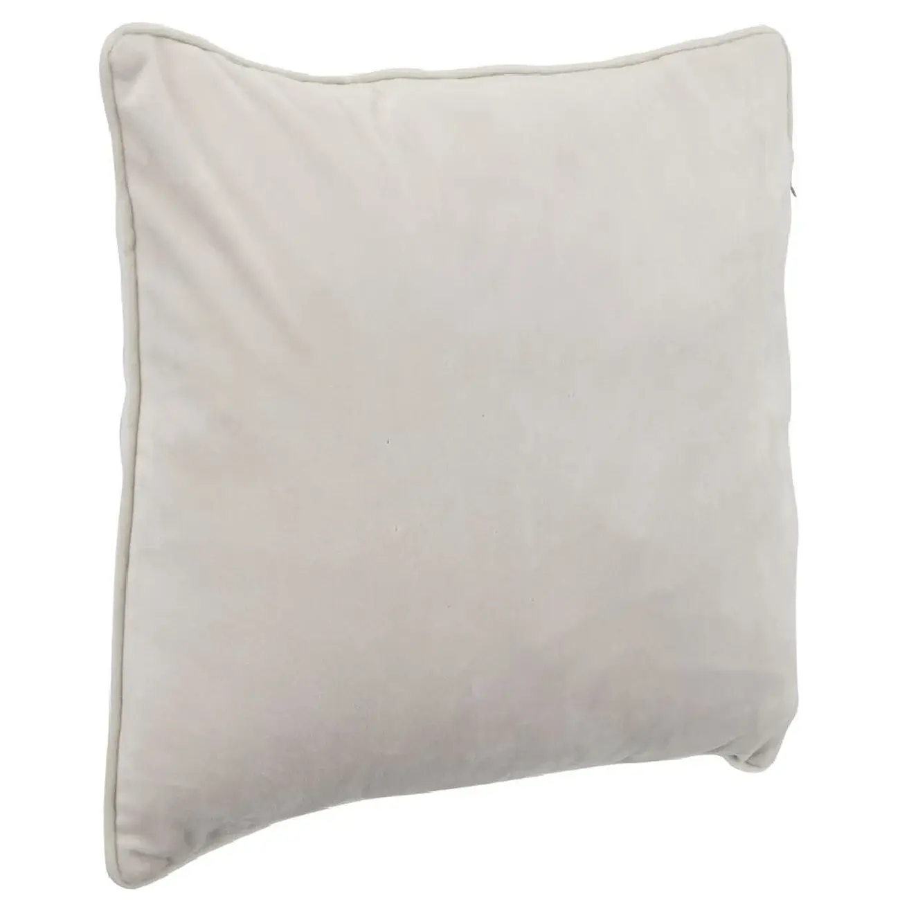 Housse de coussin imitation velours 50x30cm beige