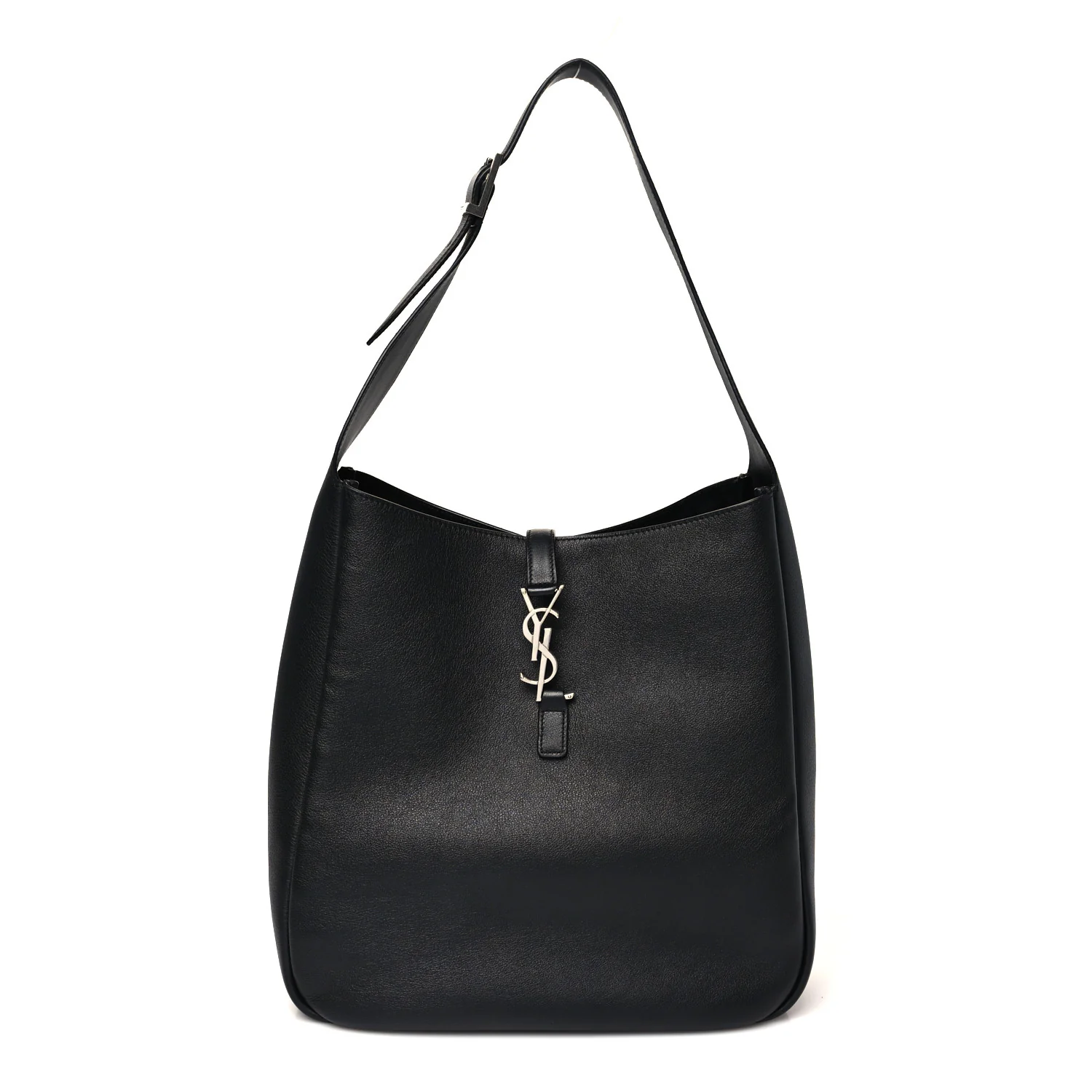 Supple Calfskin Large Le 5 A 7 Soft Hobo Black