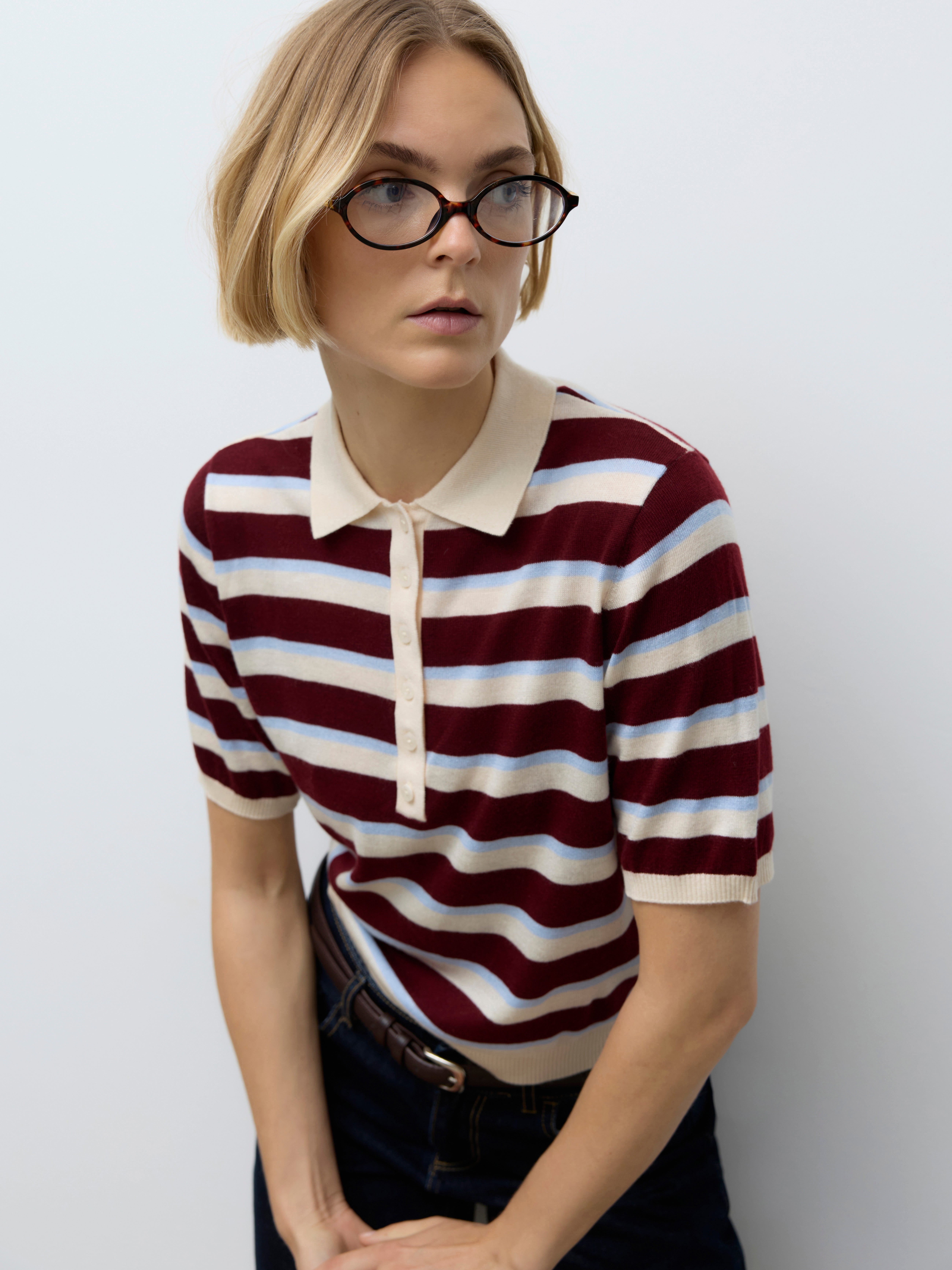 VERO MODA® AWSIKITA Knit Polo-Shirt