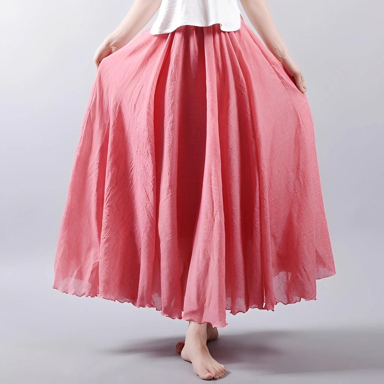 Alina - Jupe Maxi Bohème Flottante