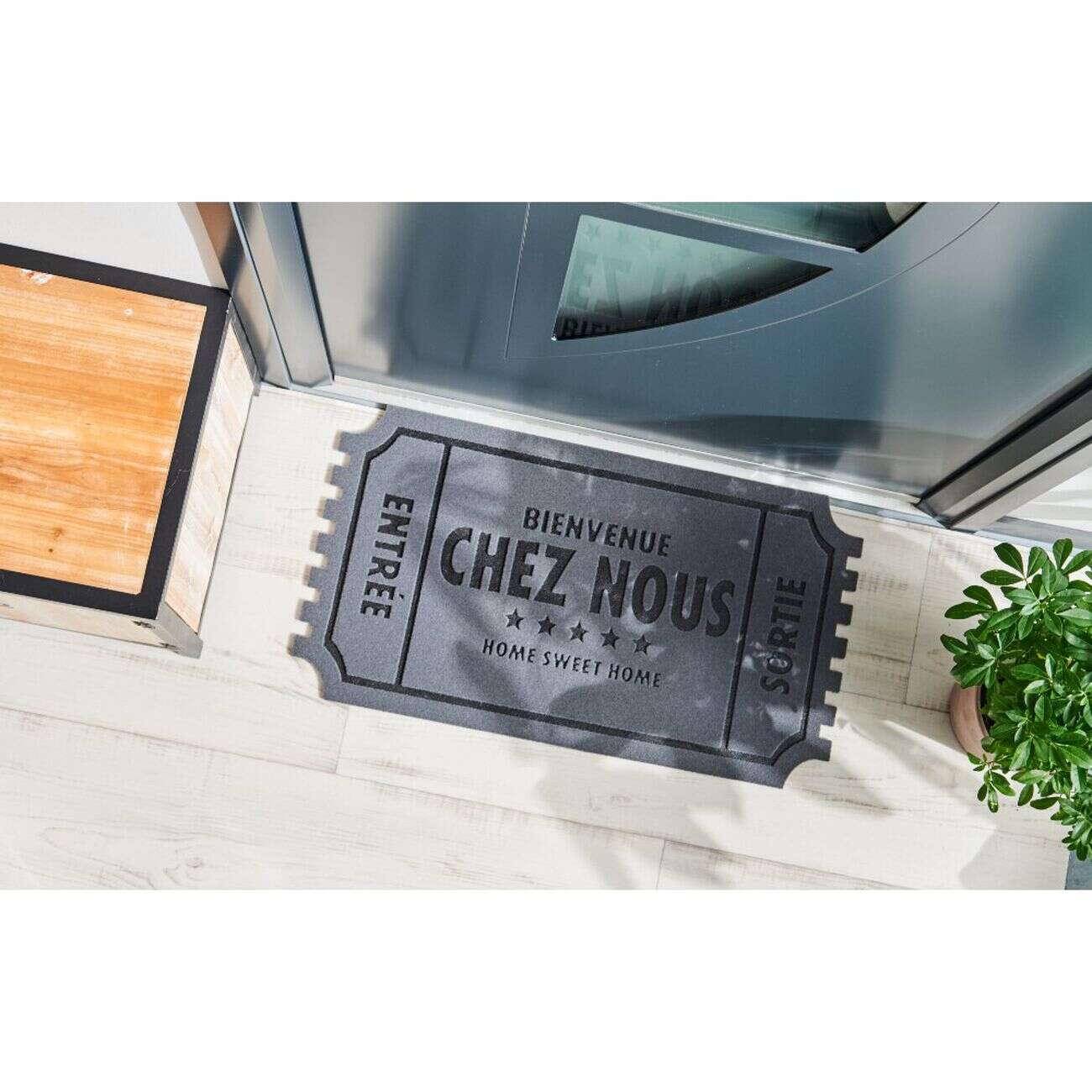 Paillasson antidérapant design Bienvenue Chez Nous