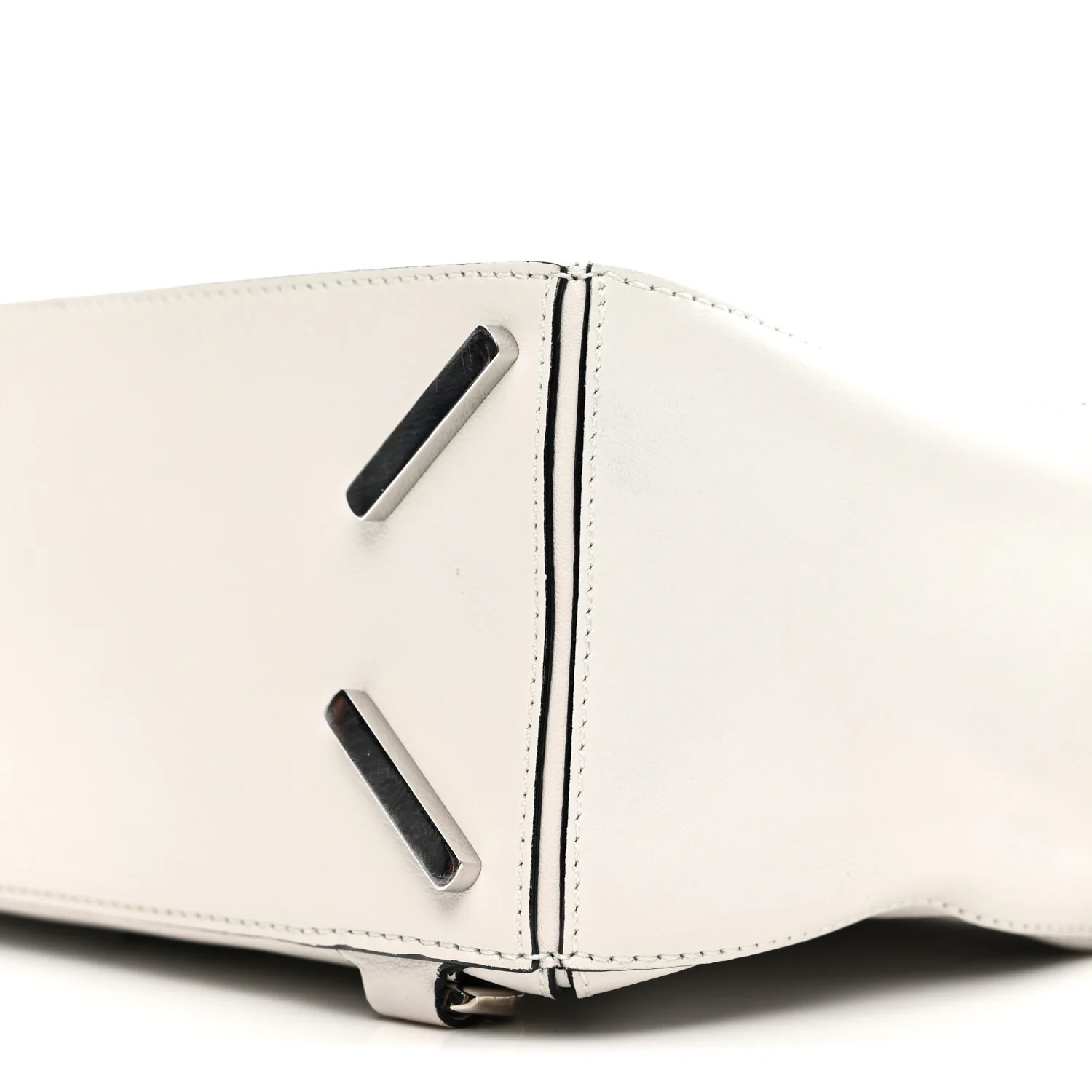 Calfskin Small Puzzle Bag White