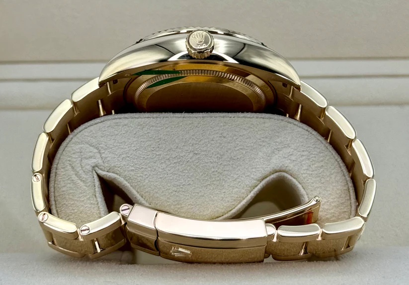 [Super Clone]RLX  Sky-Dweller 42mm Yellow Gold White Dial Oyster - 336938