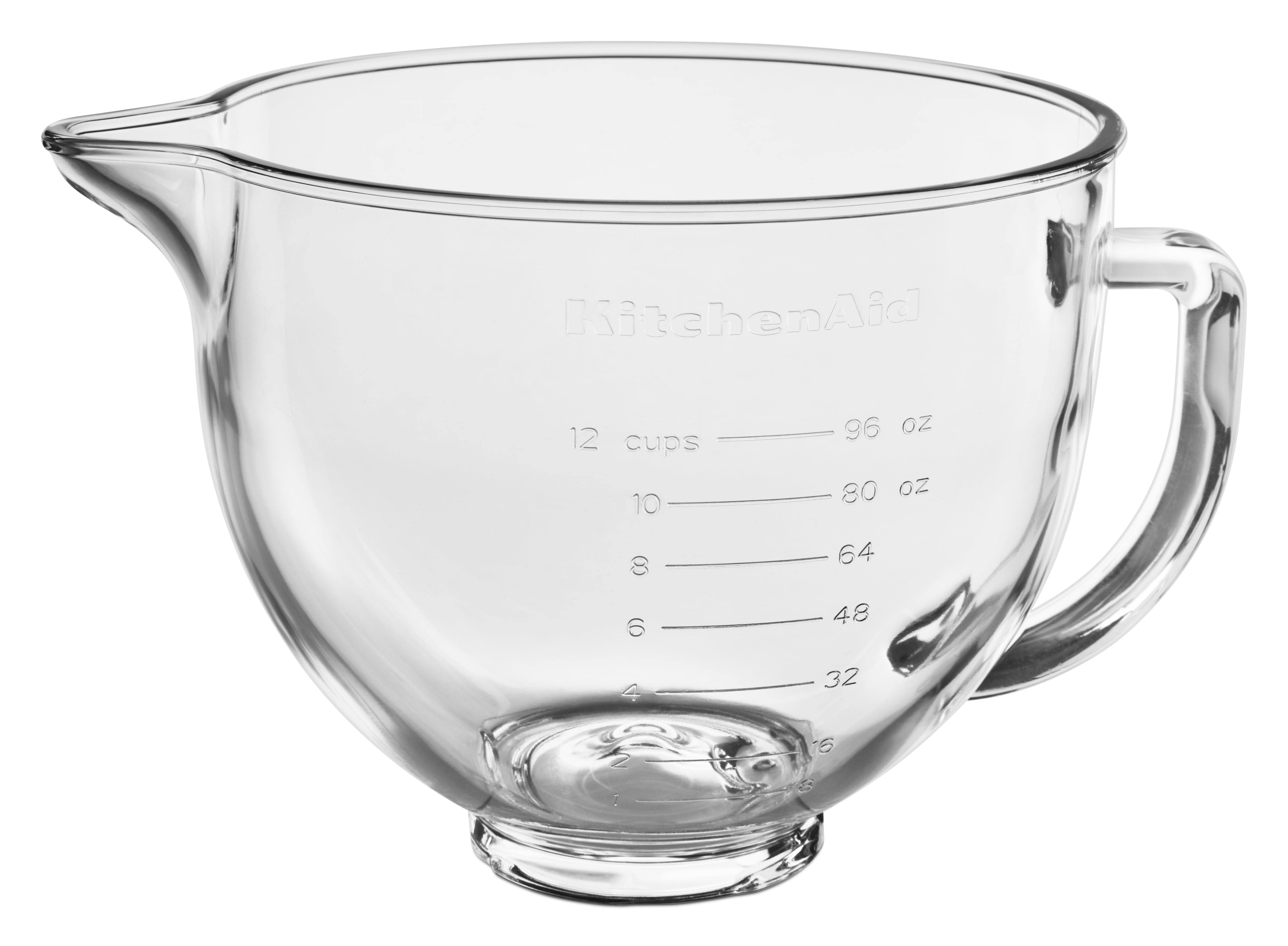 KitchenAid KSM5NLGB 5 Quart Tilt-Head Glass Bowl with Measurement Markings - Each