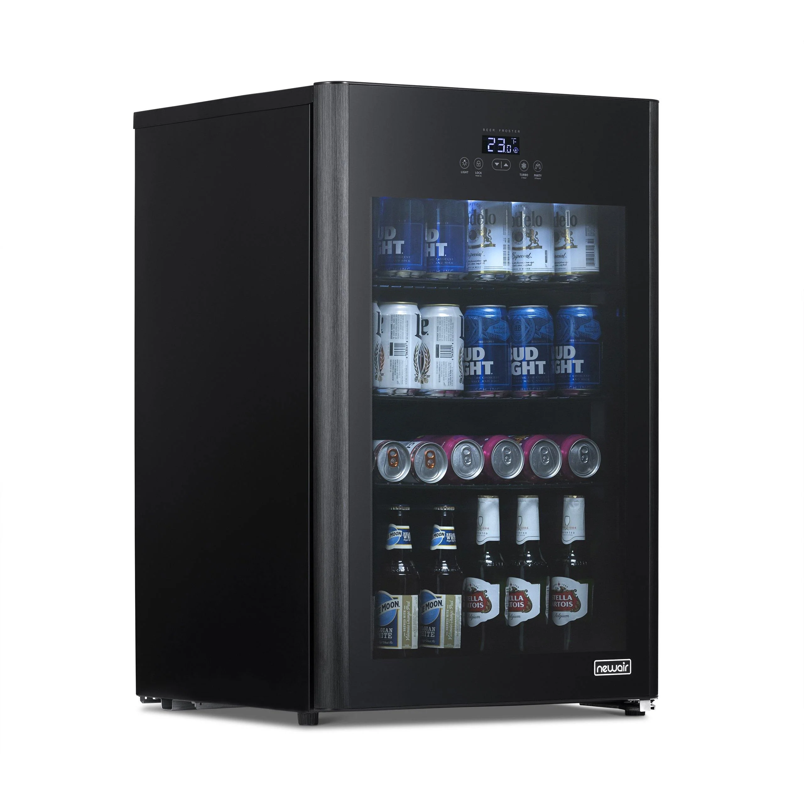 Newair 125-Can Freestanding Beer Froster in Black - 22.1