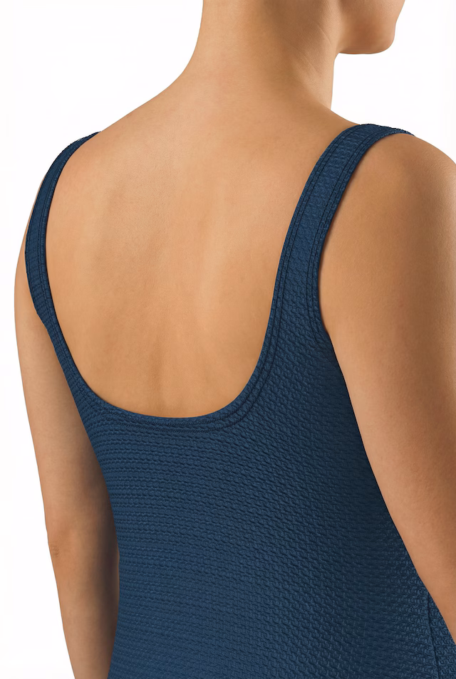 Textured Macrame Detail Swimsuit