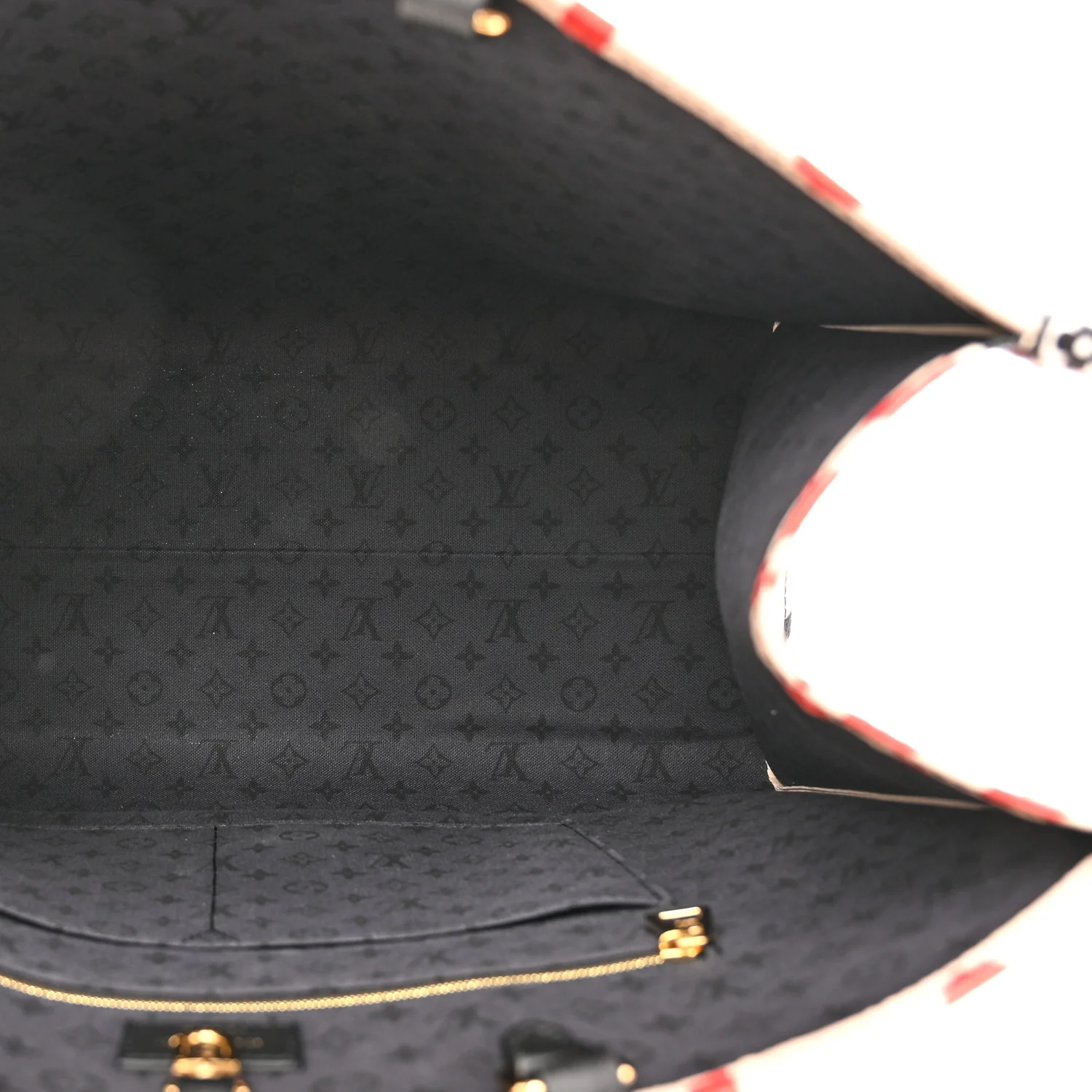 Monogram Giant Crafty Onthego GM Creme Rouge Black
