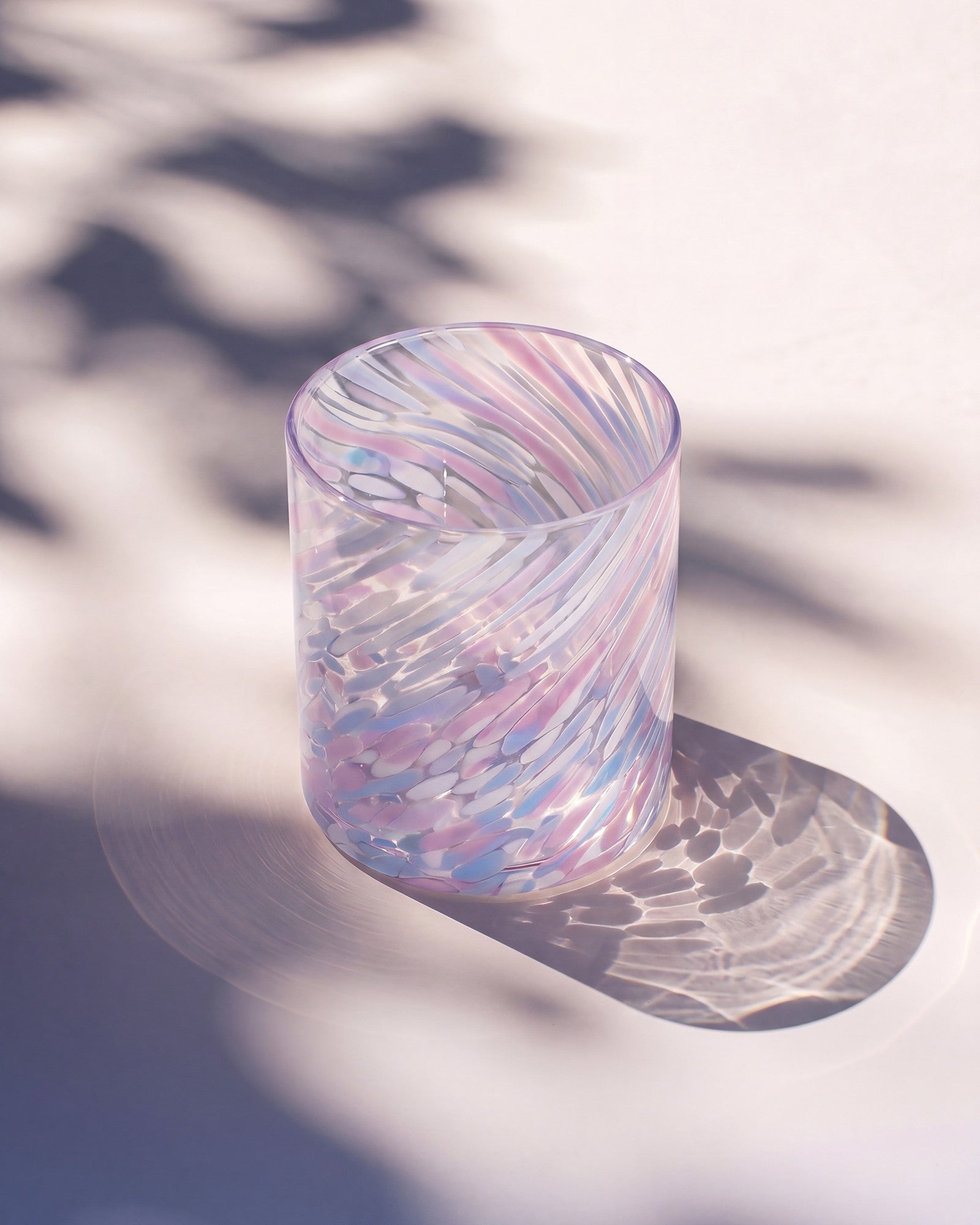 JOIA - LARGE GLASS DROPS BLUE PURPLE