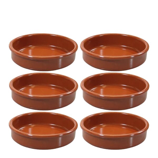 Tapasform 11,5 cm 6 stk terrakotta