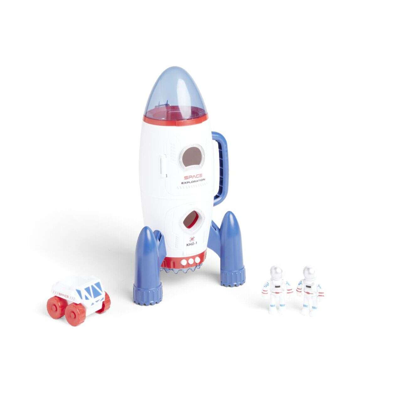 Fusée spatiale blanche