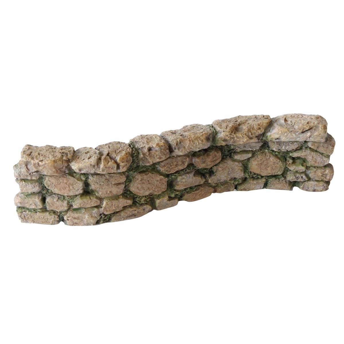 TG,LLC Miniature Cobblestone Rock Wall Fairy Garden Ornament Dollhouse Decor Accessory