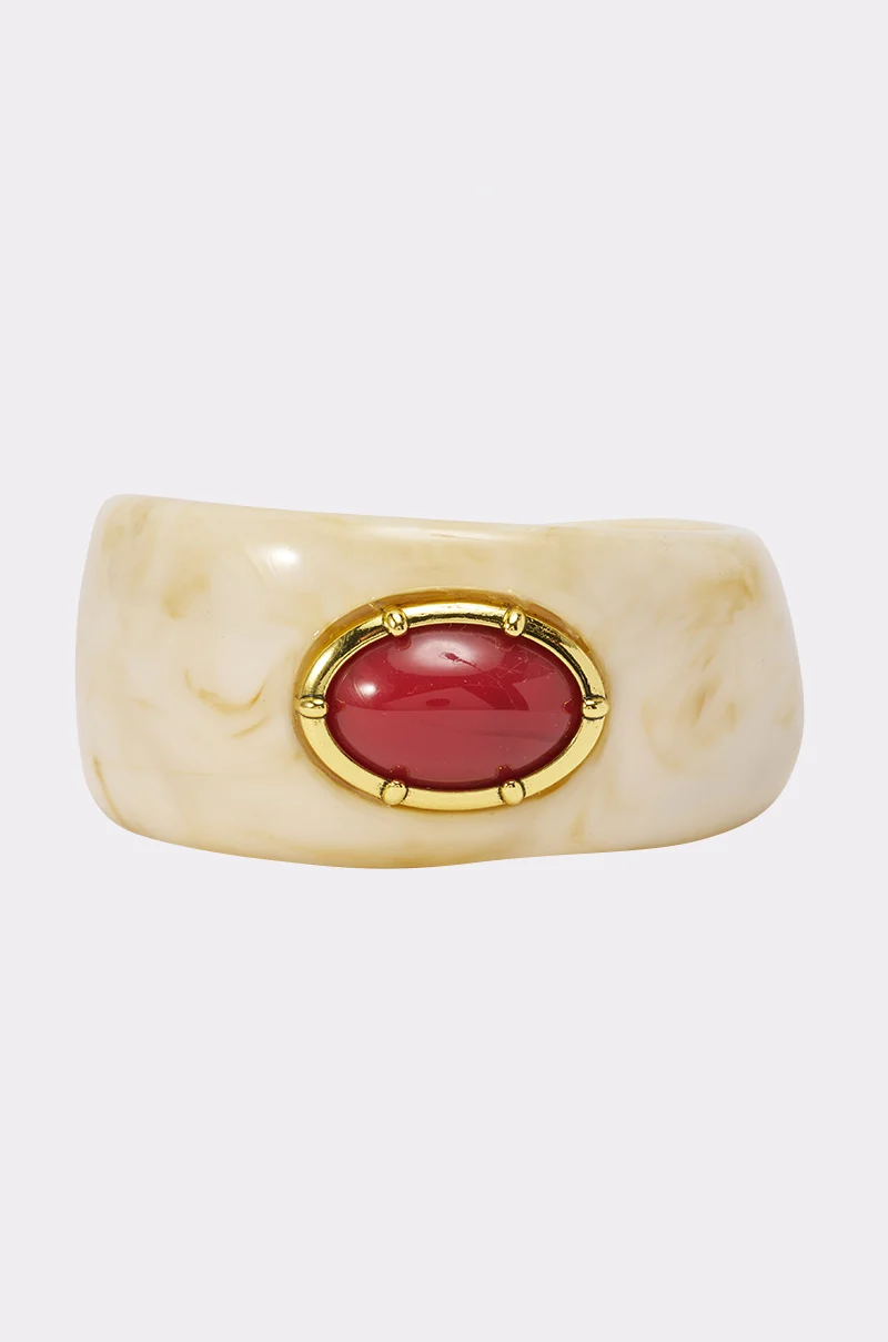 EYE FOR STYLE BANGLE IN IVORY - Akira Store