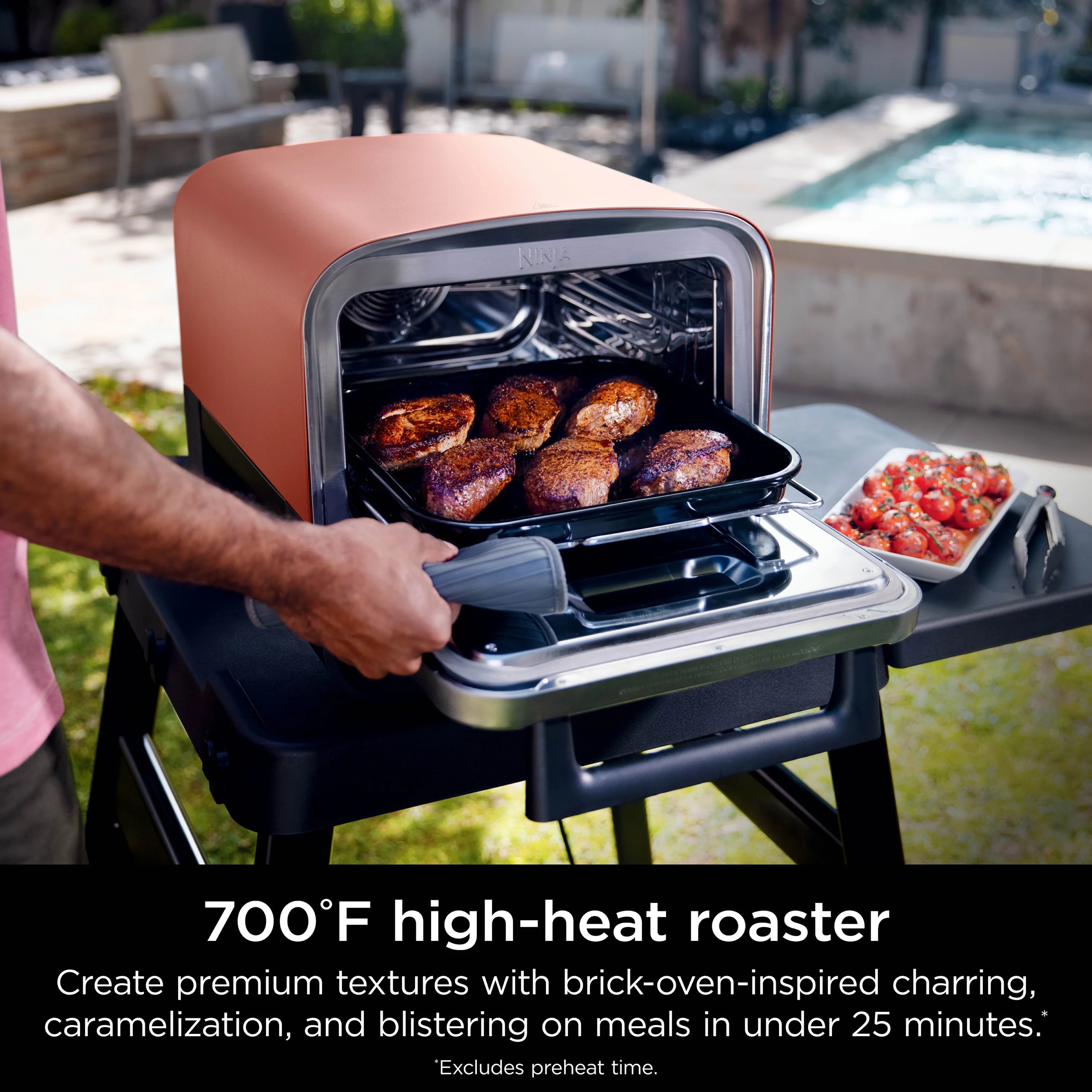 Woodfire? Pizza Oven, 5-in-1 outdoor oven, 5 Pizza Settings, Woodfire? Technology, up to 700��F heat, BBQ smoker, Electric? - Image 8