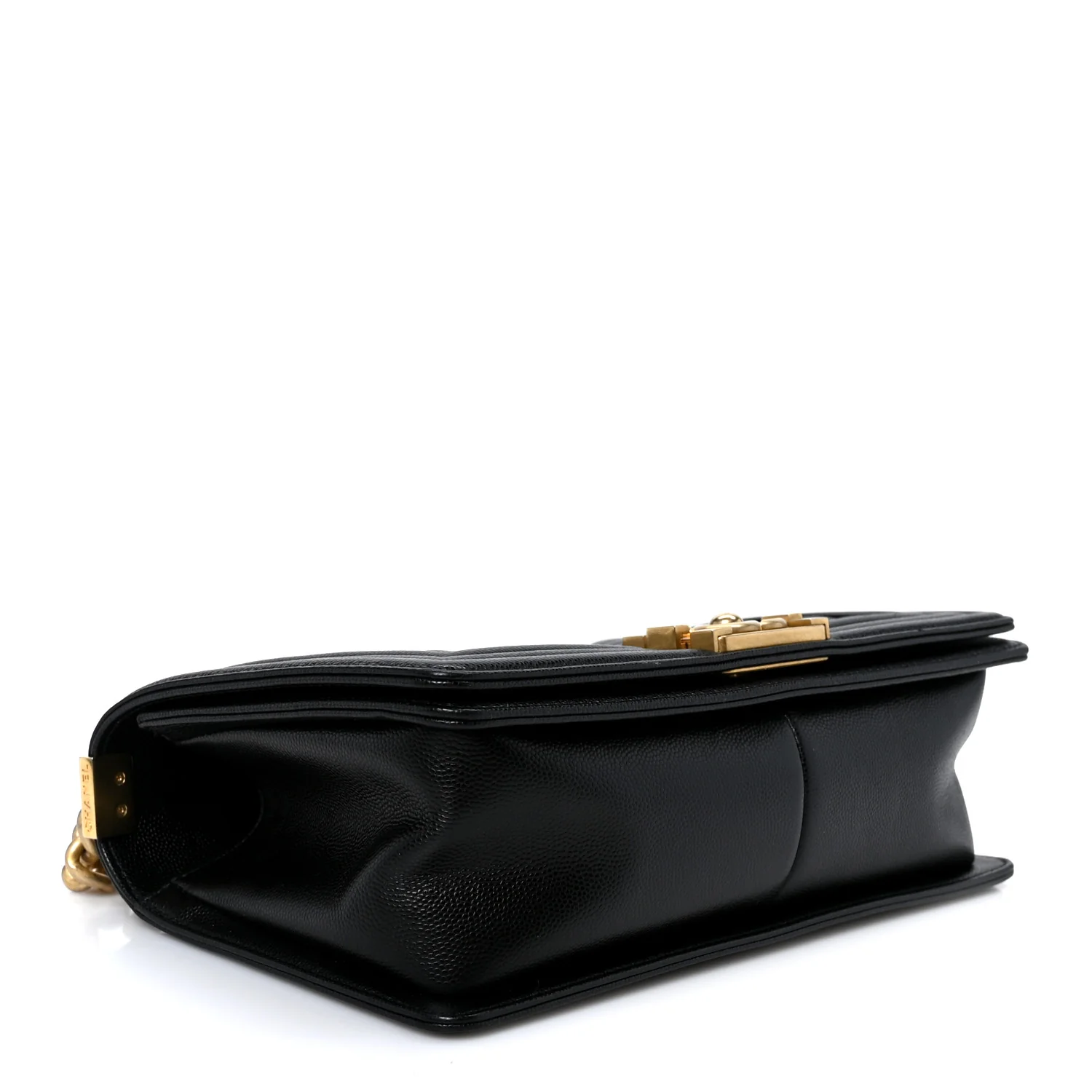 Caviar Quilted Medium Boy Flap Black
