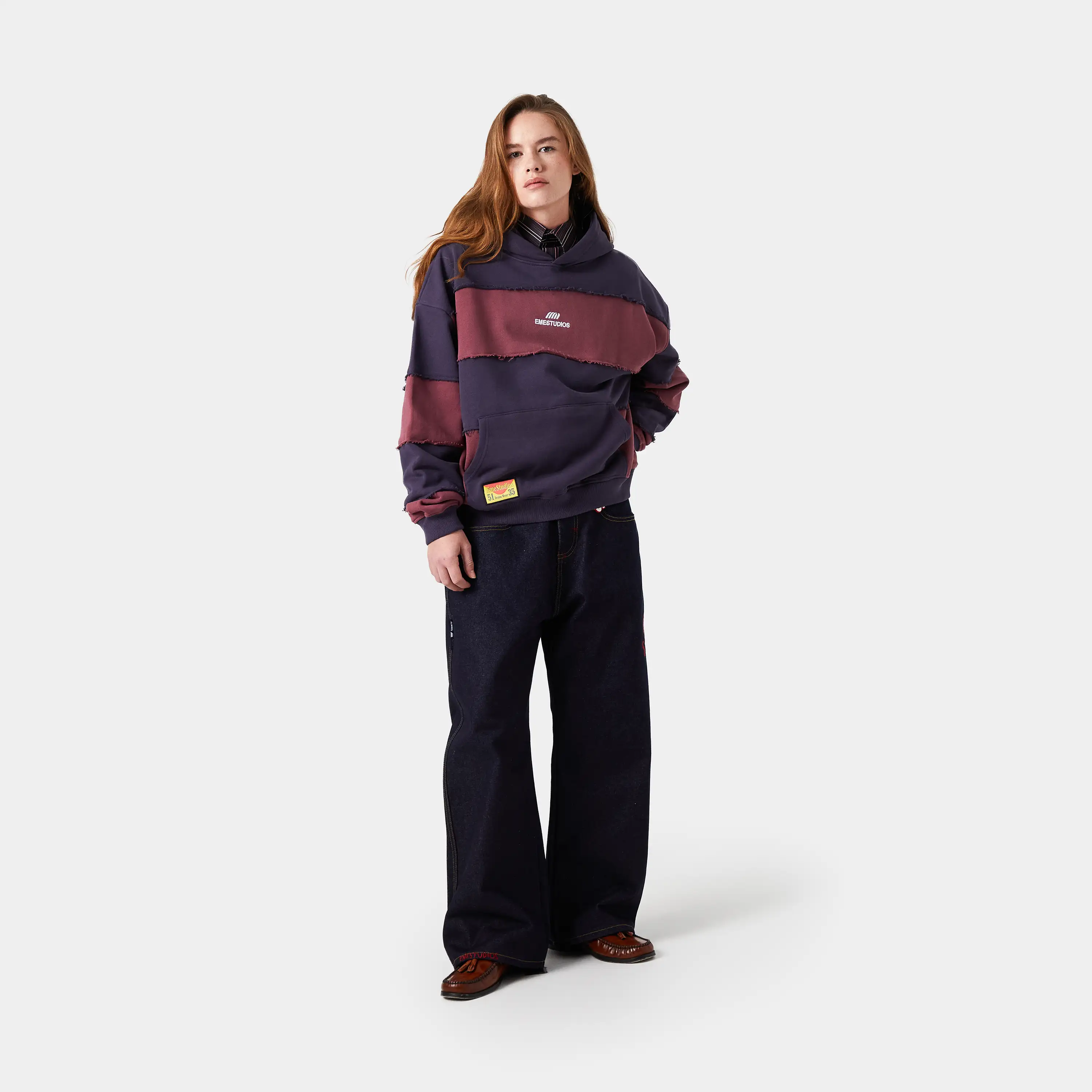 M Stripes Oversized Hoodie