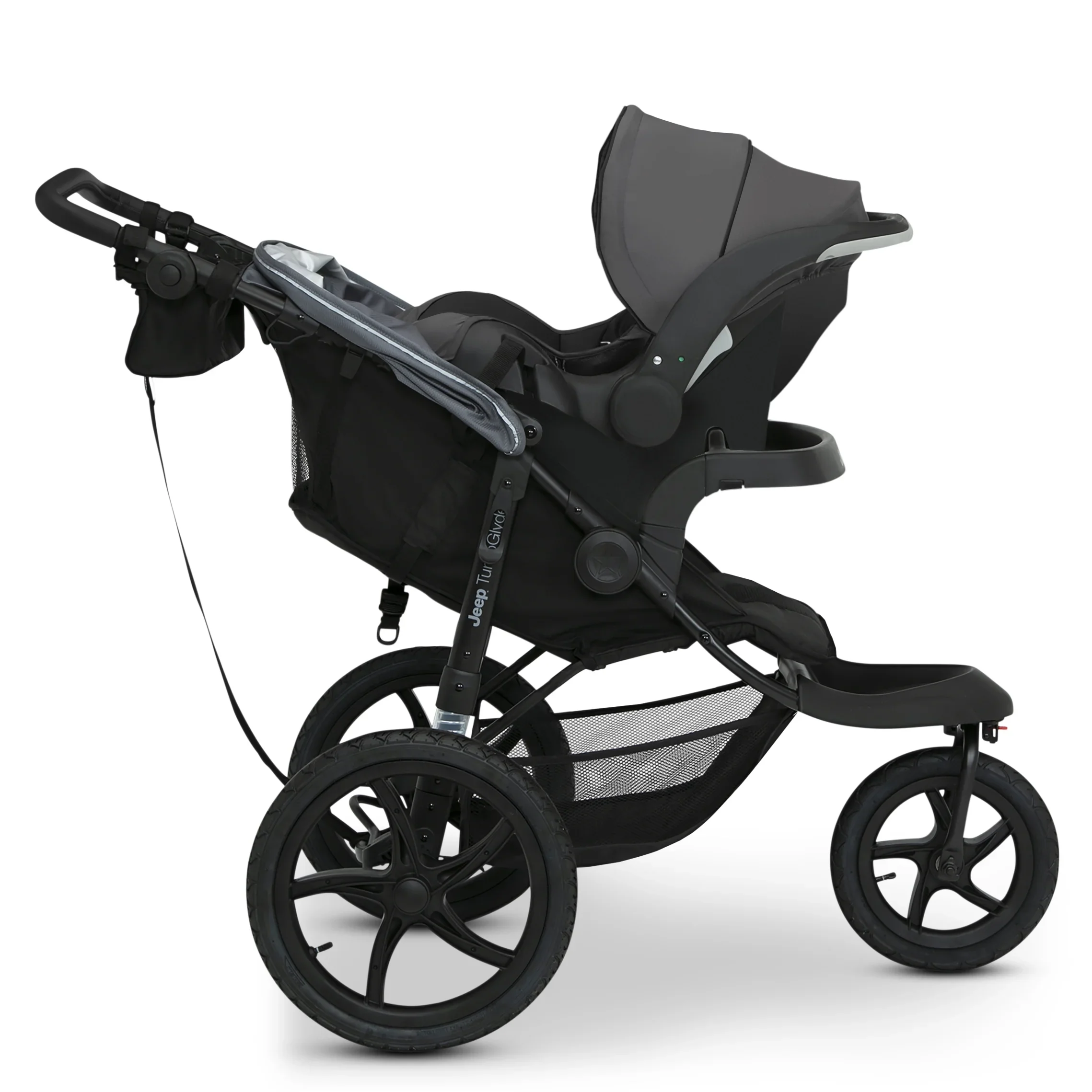 Jeep TurboGlyde Jogging Stroller by Delta Children, Black