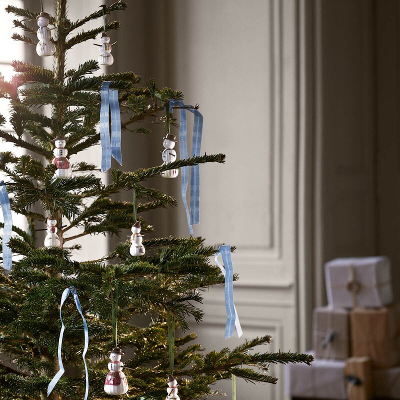 Hammershøi Christmas snøkone hengende 9 cm hvit m/ dekor