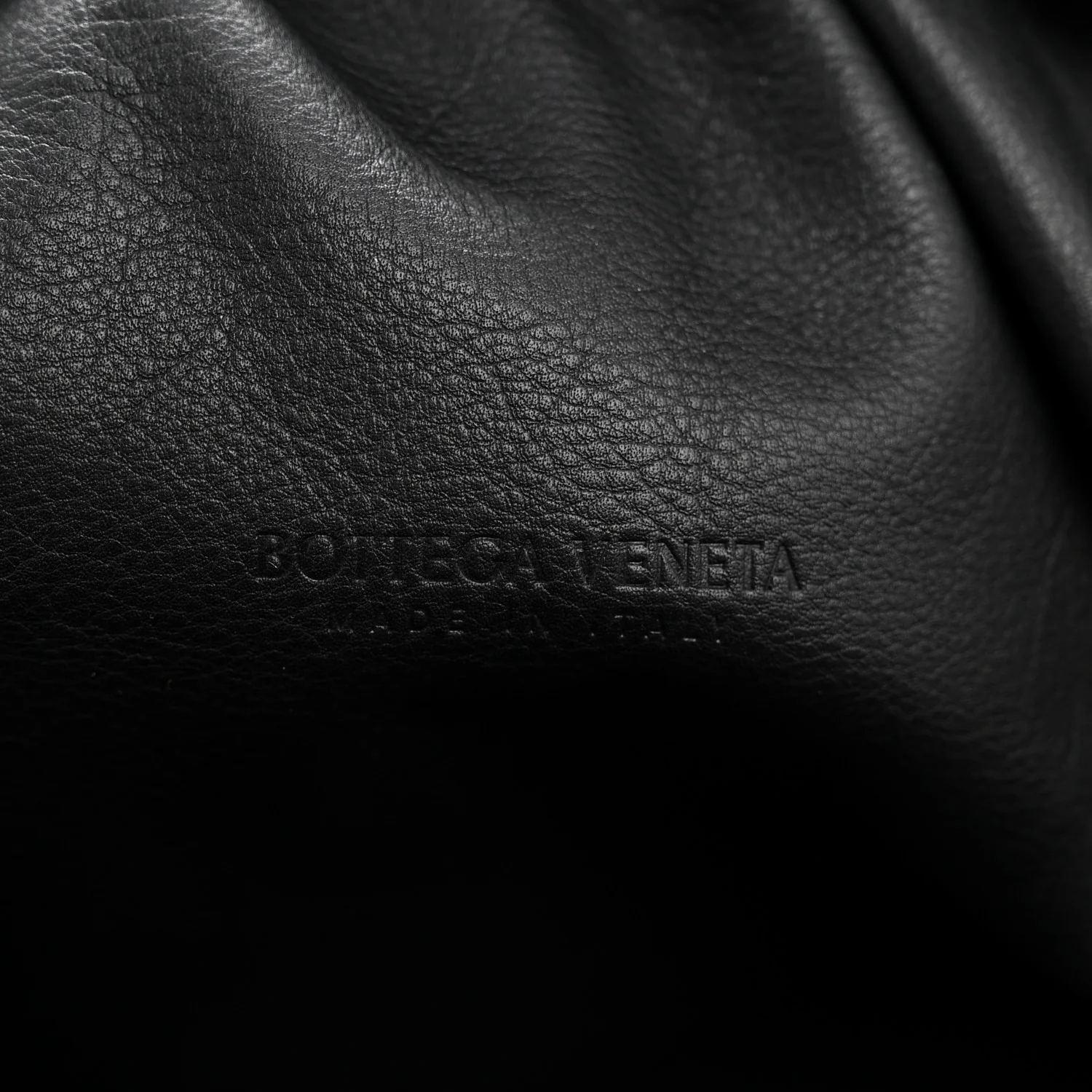 Smooth Butter Calf The Pouch Oversized Clutch Black