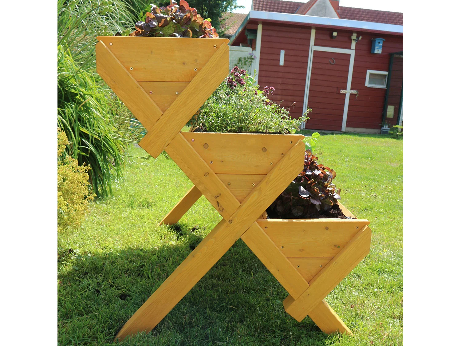 HABAU Jardinire surleve sur pieds Trio