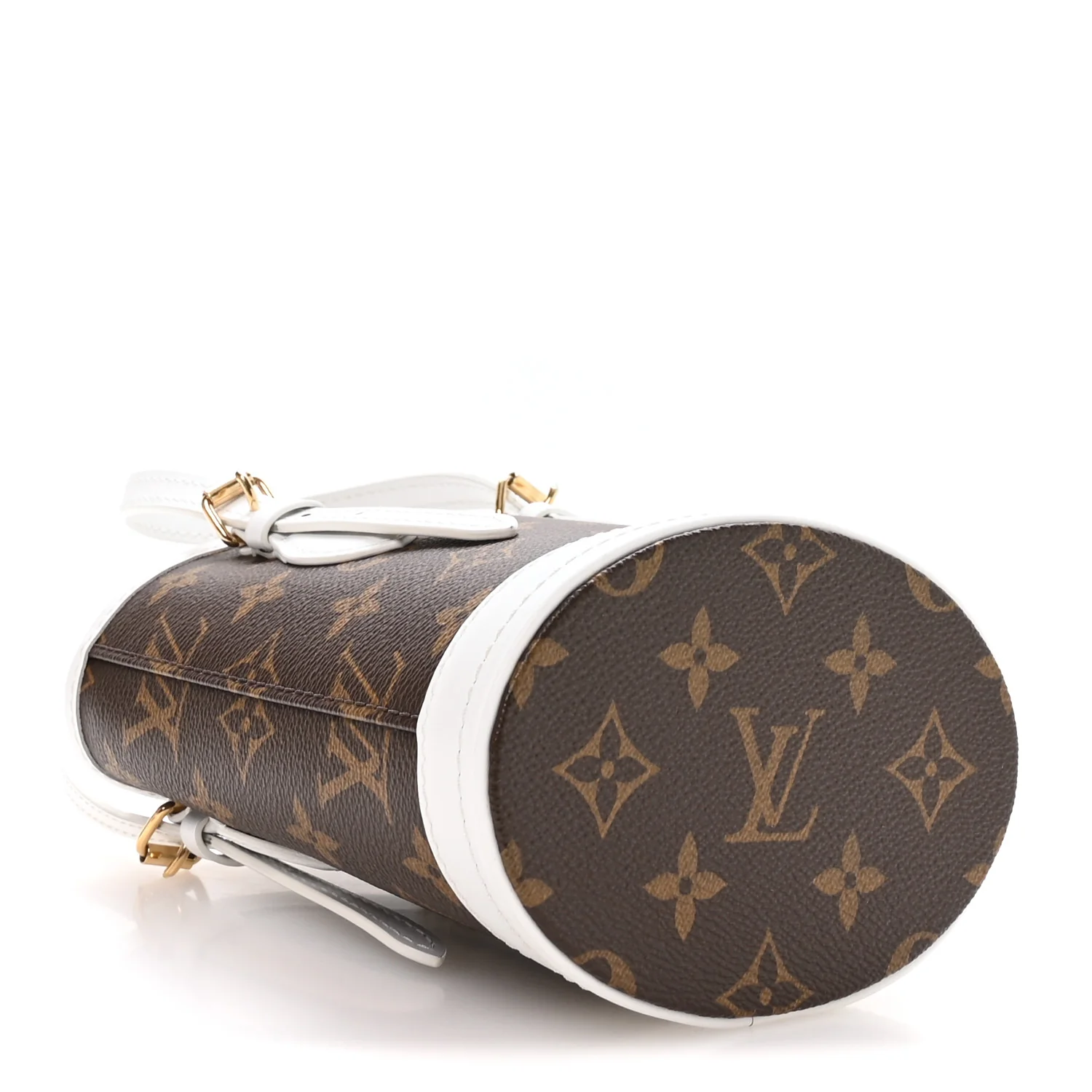 Monogram LV Match Nano Bucket Bag White