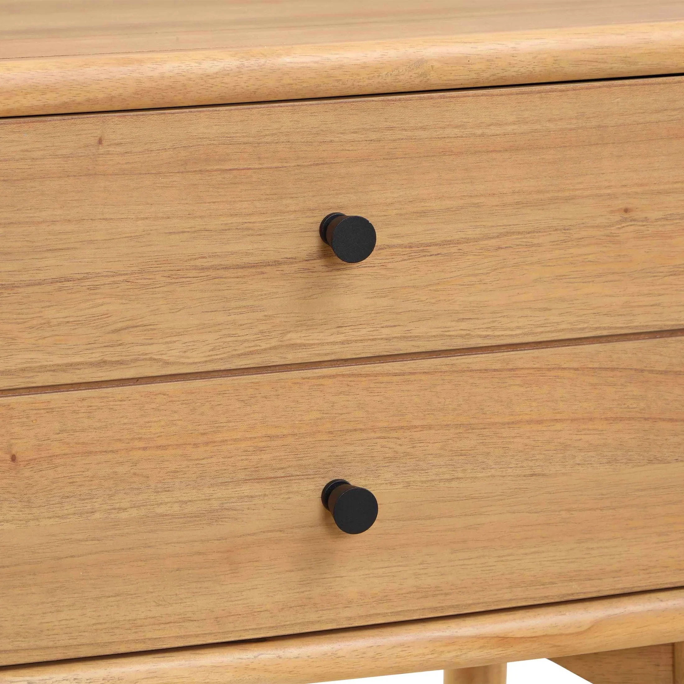 Better Homes & Gardens Bristol Nightstand with Solid Wood Frame, Natural Oak finish, by Dave & Jenny Marrs