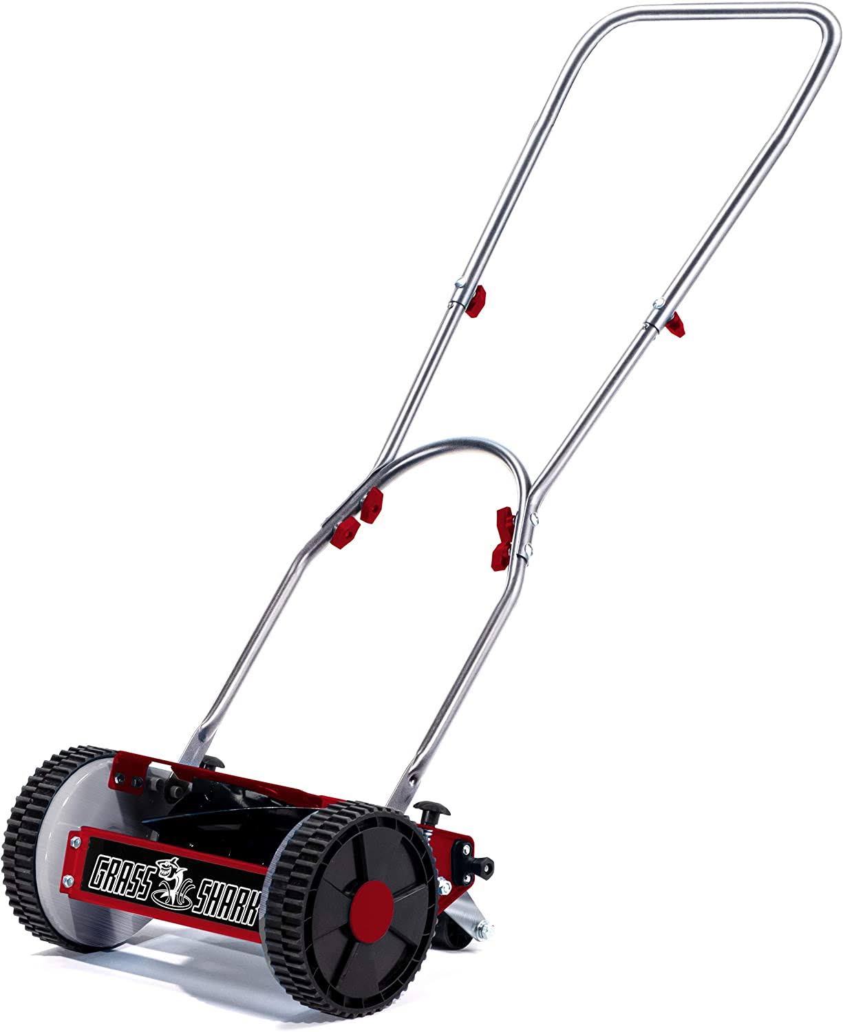 American Lawn Mower Company 101-08 Youth Grass Shark 8-Inch 5-Blade Manual Push Reel Lawn Mower, Red
