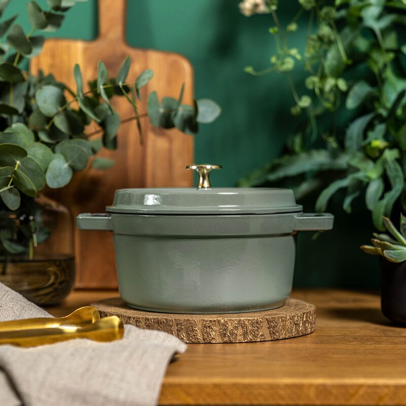 La Cocotte rund gryte 24 cm 3,8L eukalyptus