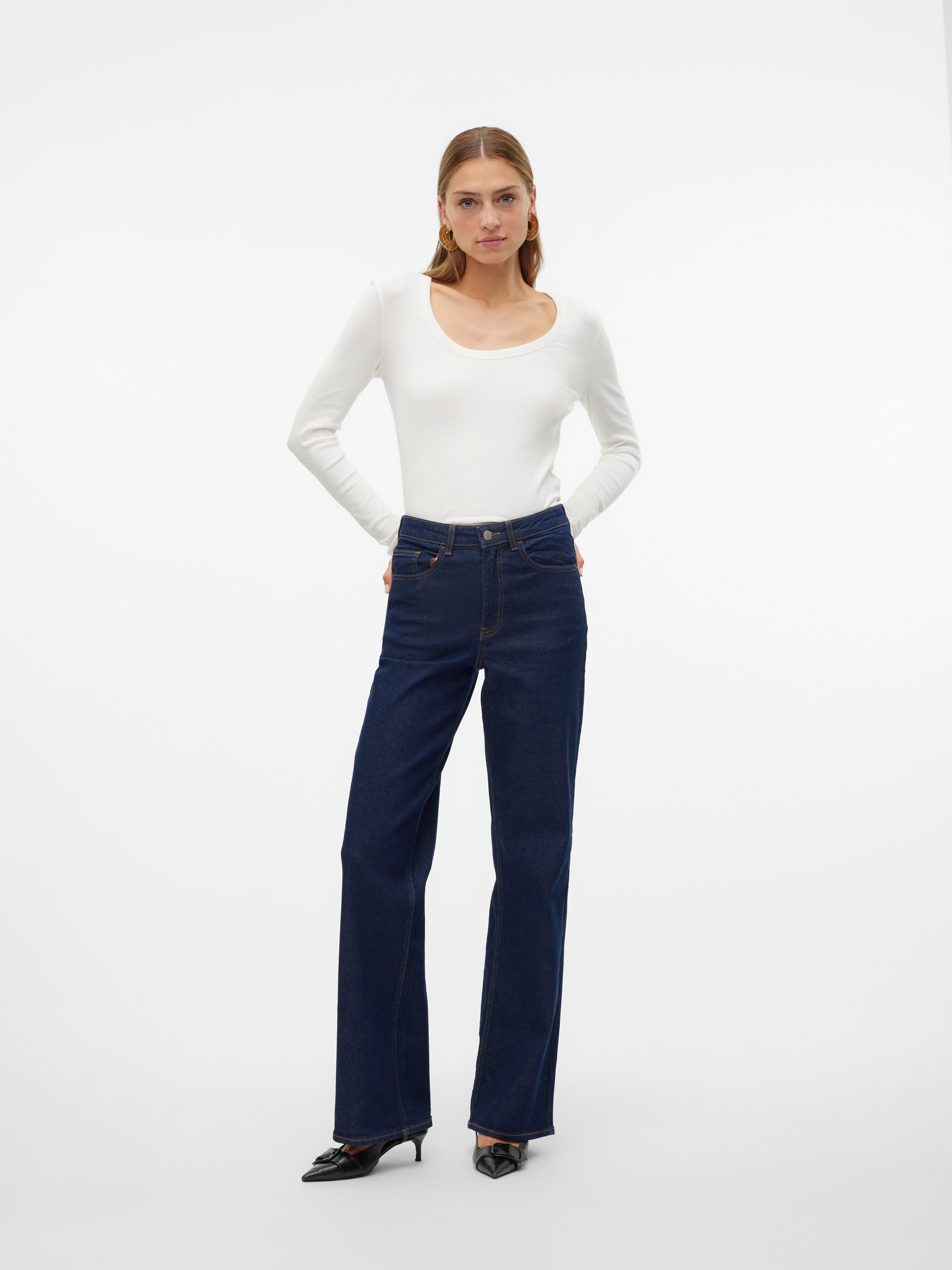 VERO MODA® VMREBECCA Super high rise Wide Leg Fit Jeans