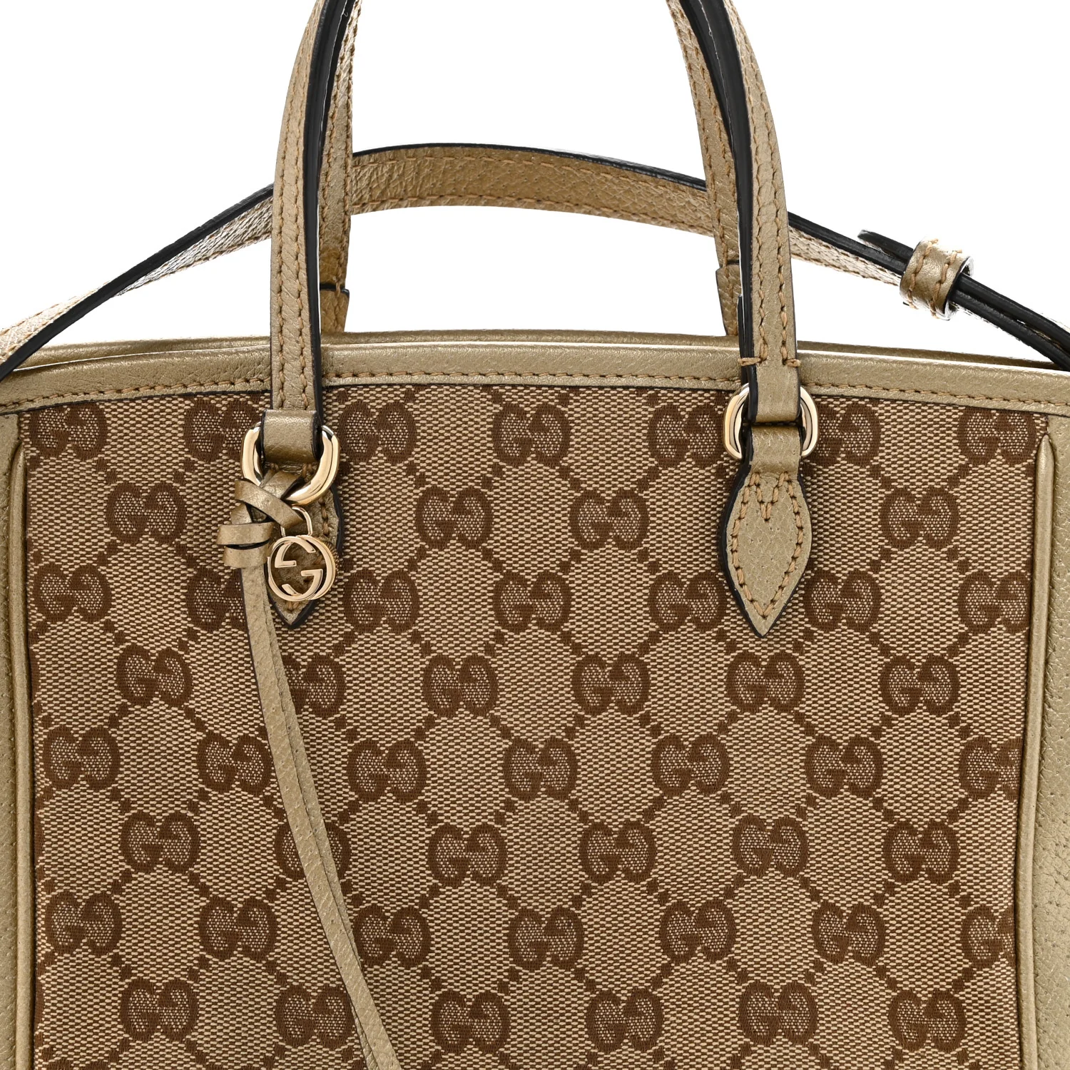 Monogram Mini Bree Tote Golden Beige