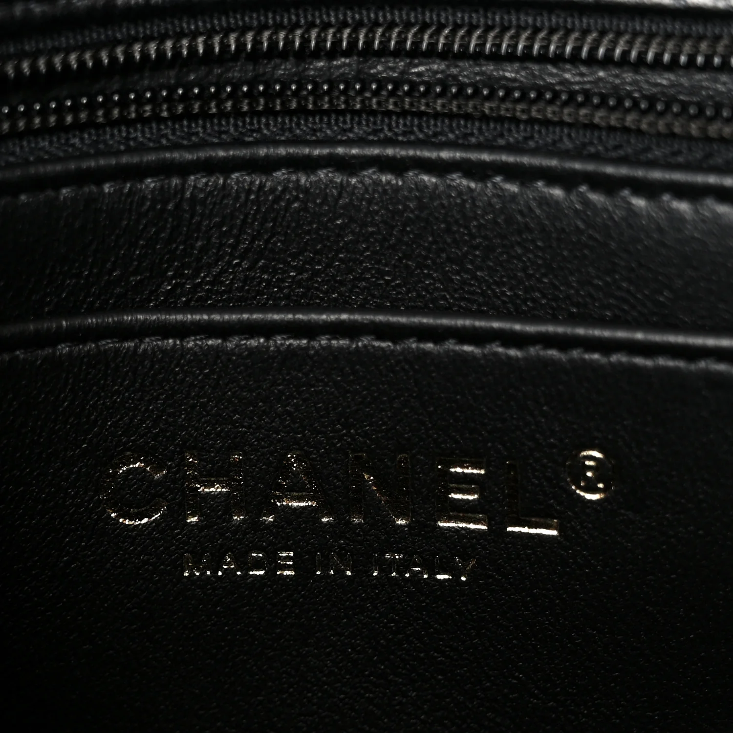 Lambskin Quilted Mini Square Flap Black